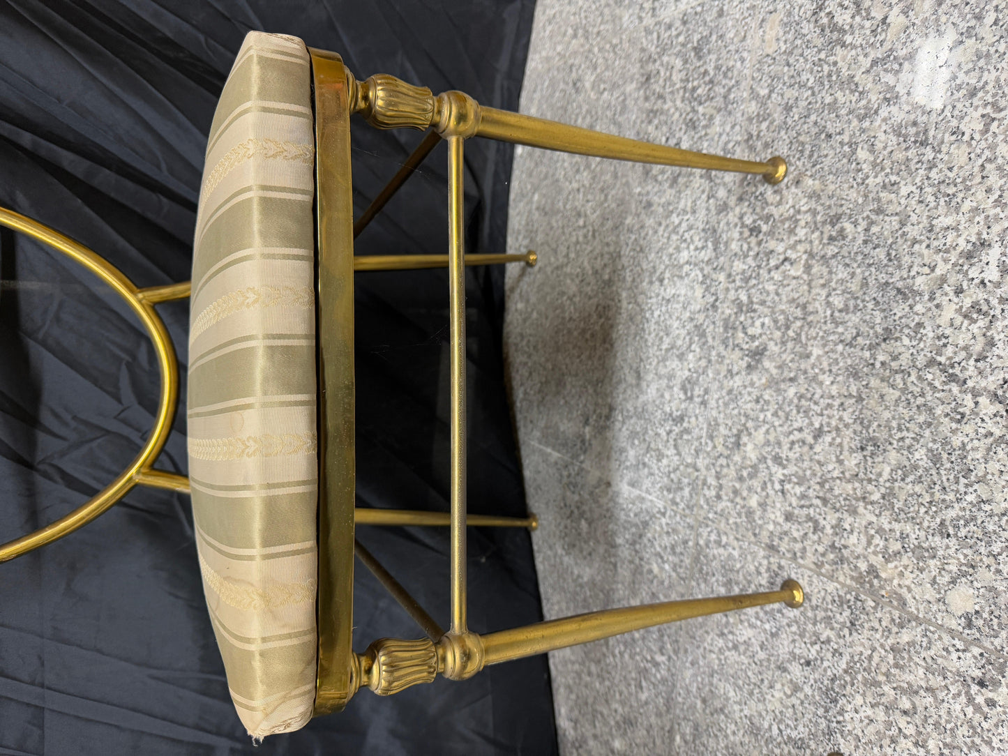 Bellisima coppia di sedie italiane in ottone lago di como anni '50