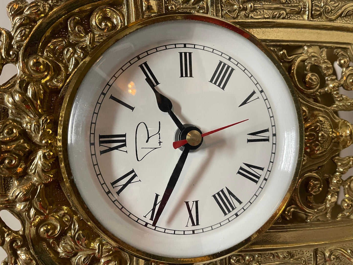 Orologio da tavolino vintage in bronzo 2000