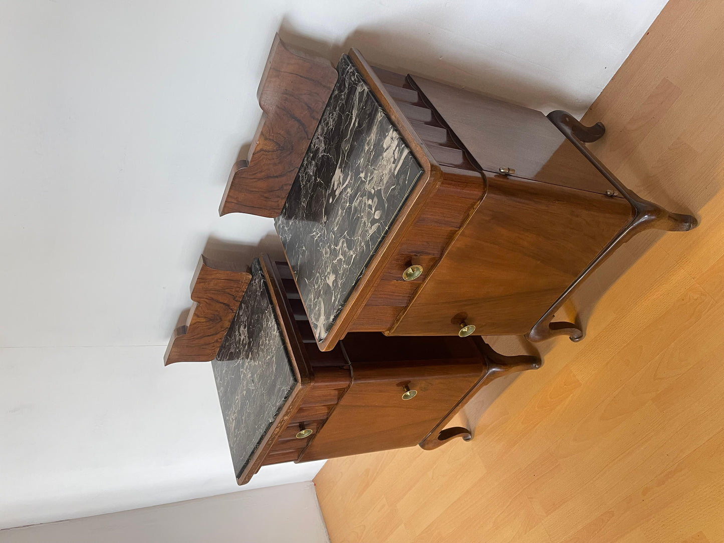 Coppia di comodini antichi Art Deco