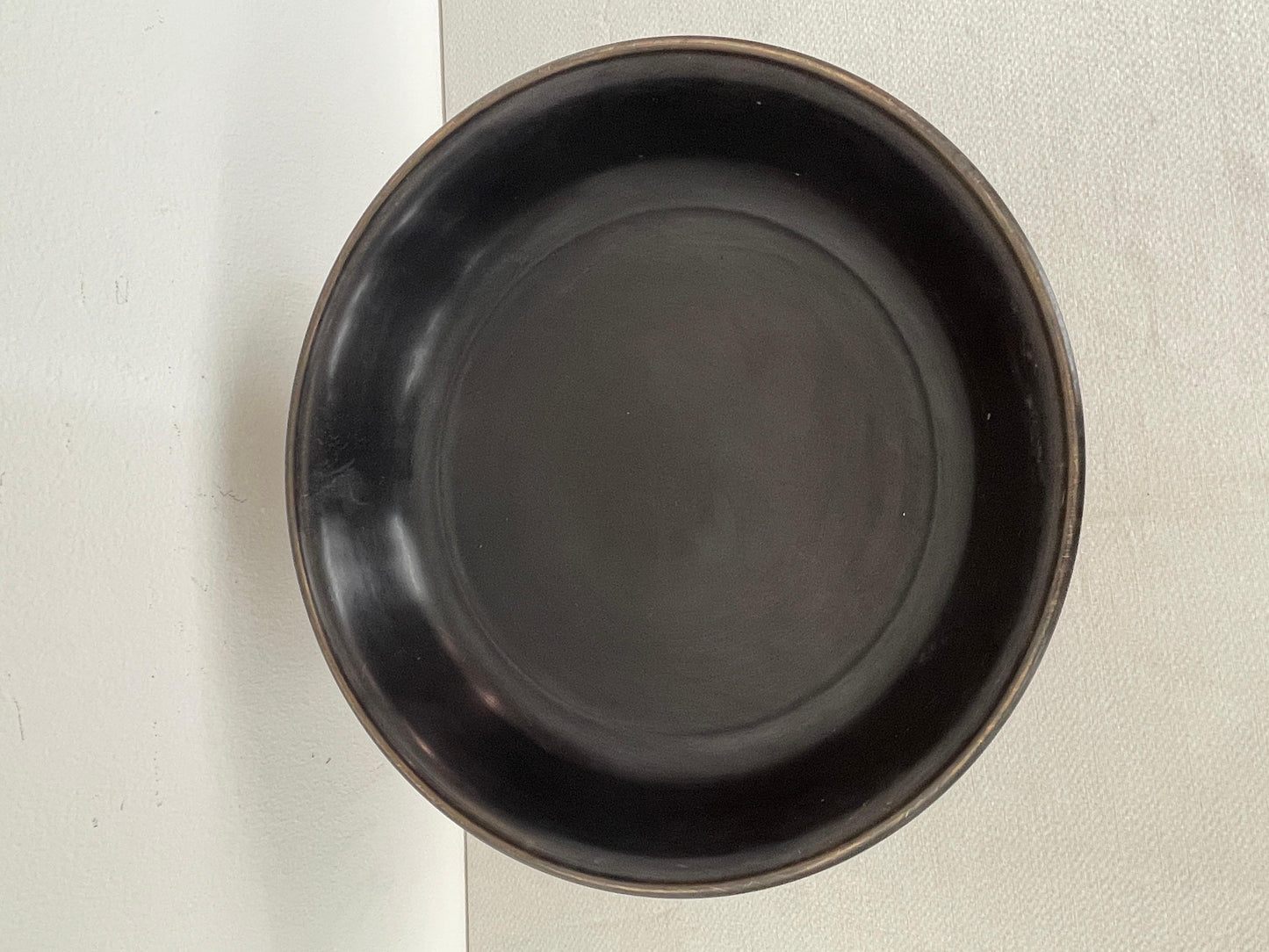 Alzata vintage in bronzo scuro degli anni '90