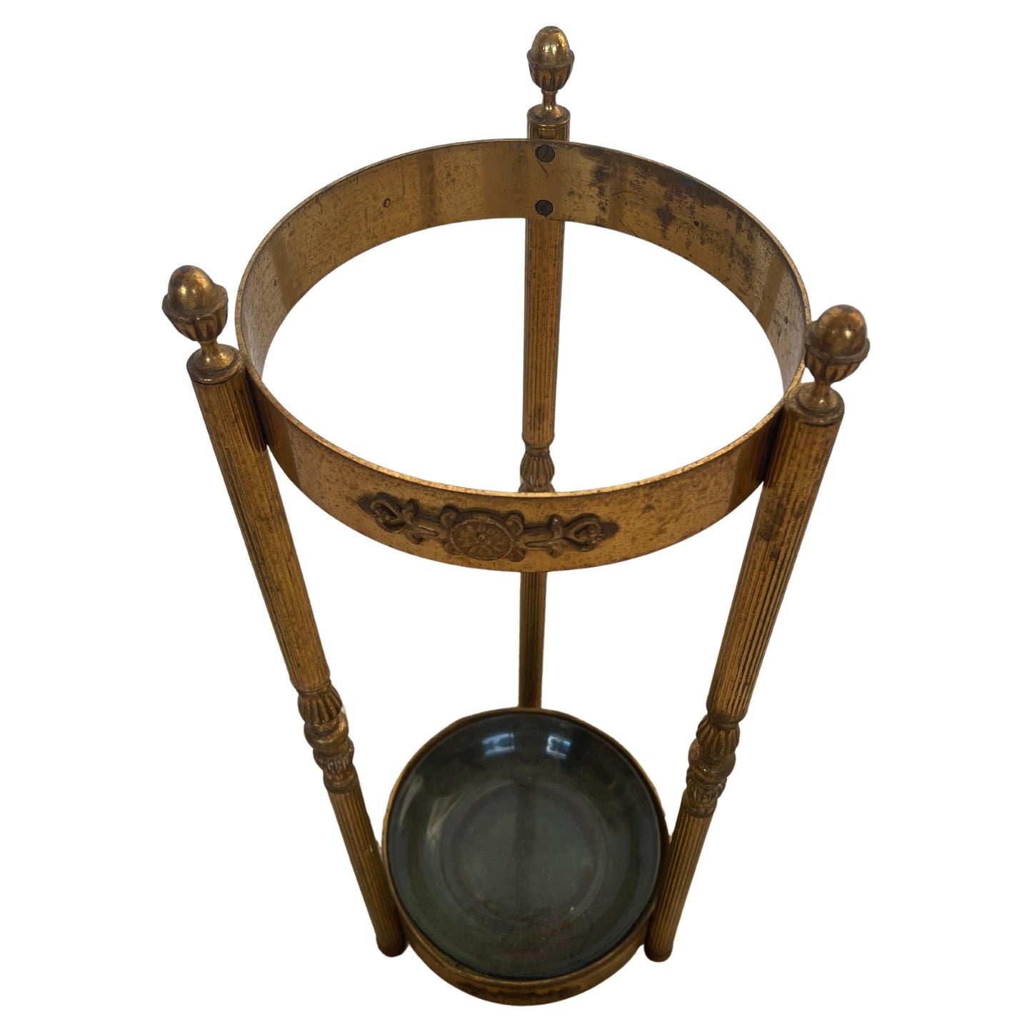 Portaombrelli in ottone stile Mid-Century moderno anni '60 italian