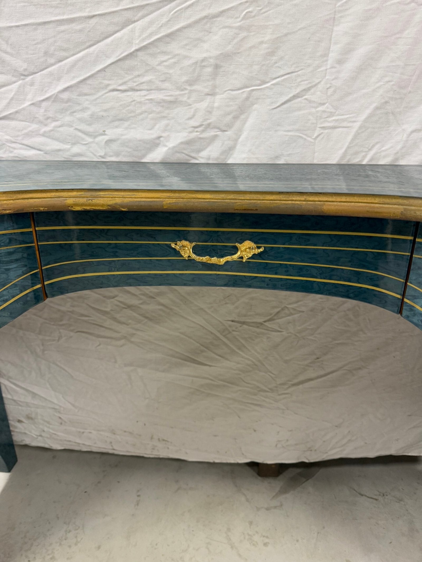 Consolle «Onda Reale Blu e Oro»