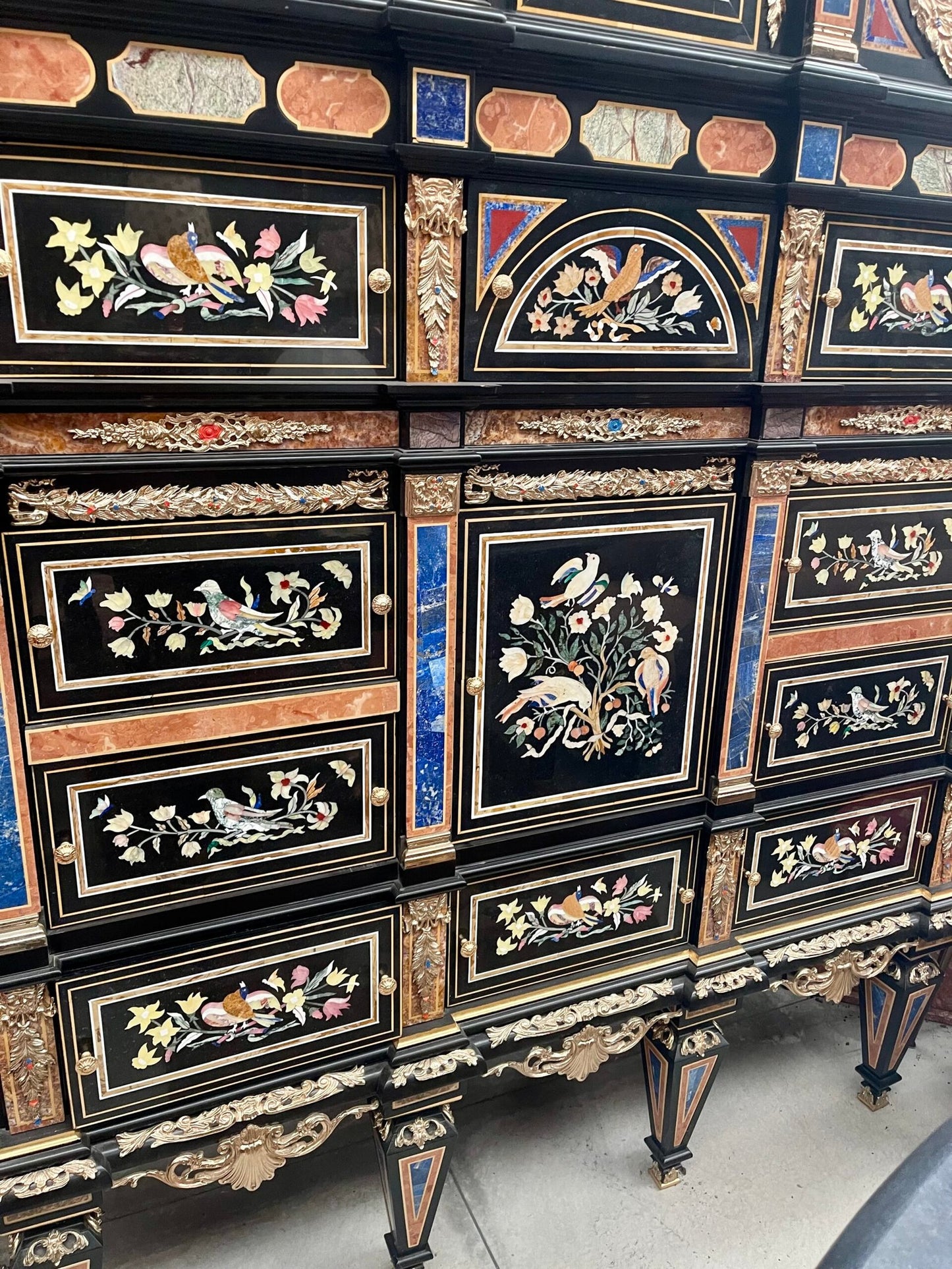 The badminton cabinet – Reproduction of the original, 20th century, Italy.