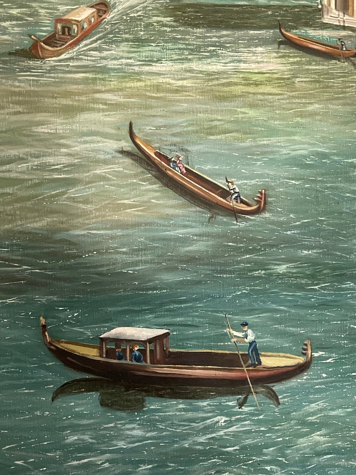 "Veduta di Venezia: La Grande Chiesa e le Gondole"