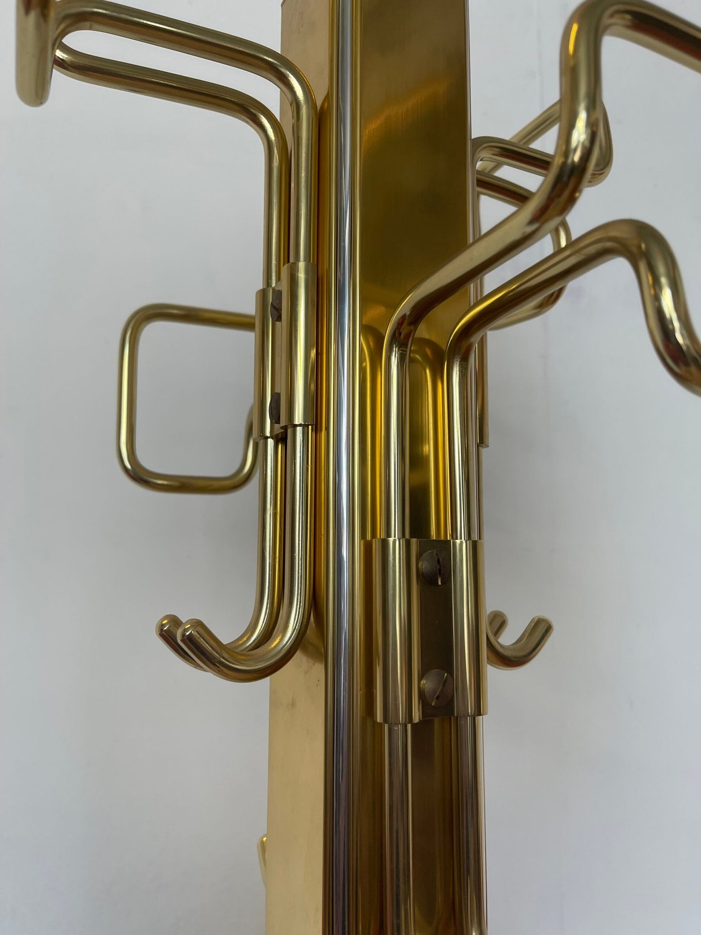 Appendiabiti in ottone vintage stile belga anni '70