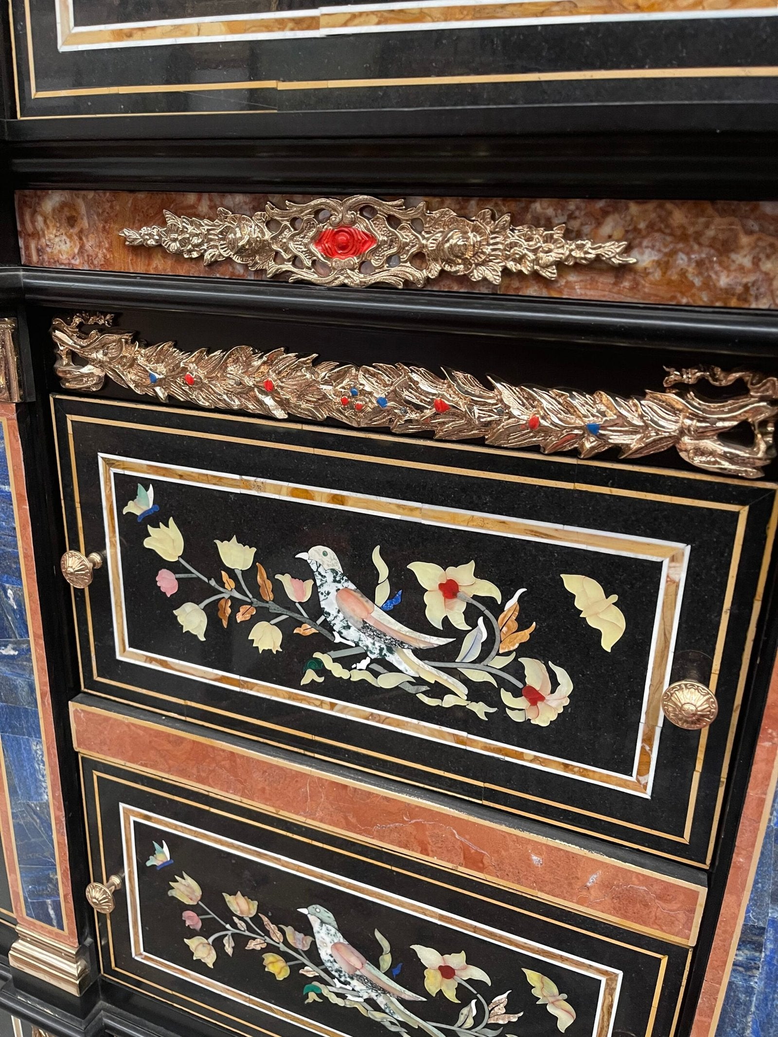 The badminton cabinet – Reproduction of the original, 20th century, Italy.