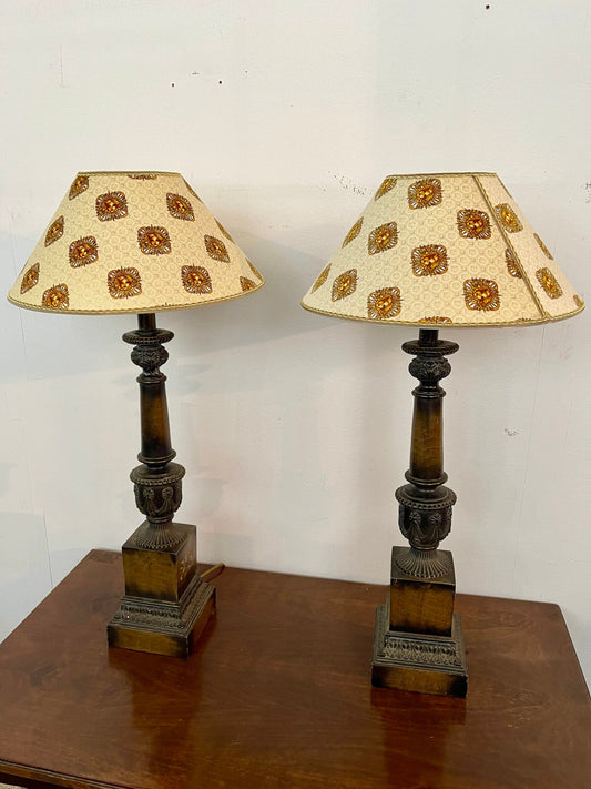 Base Decorativa in Metallo Stile Impero - Doratura Anticata