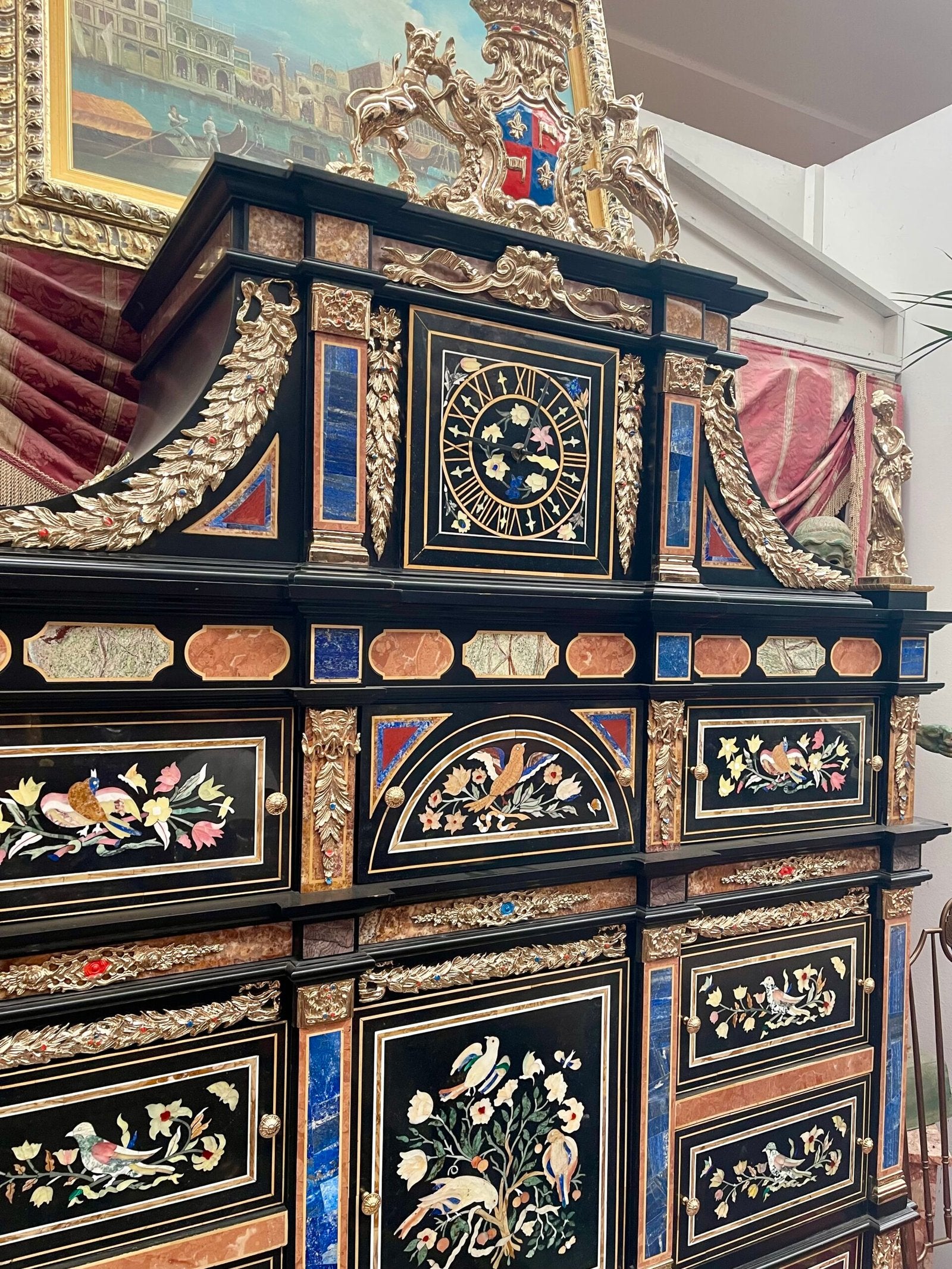 The badminton cabinet – Reproduction of the original, 20th century, Italy.