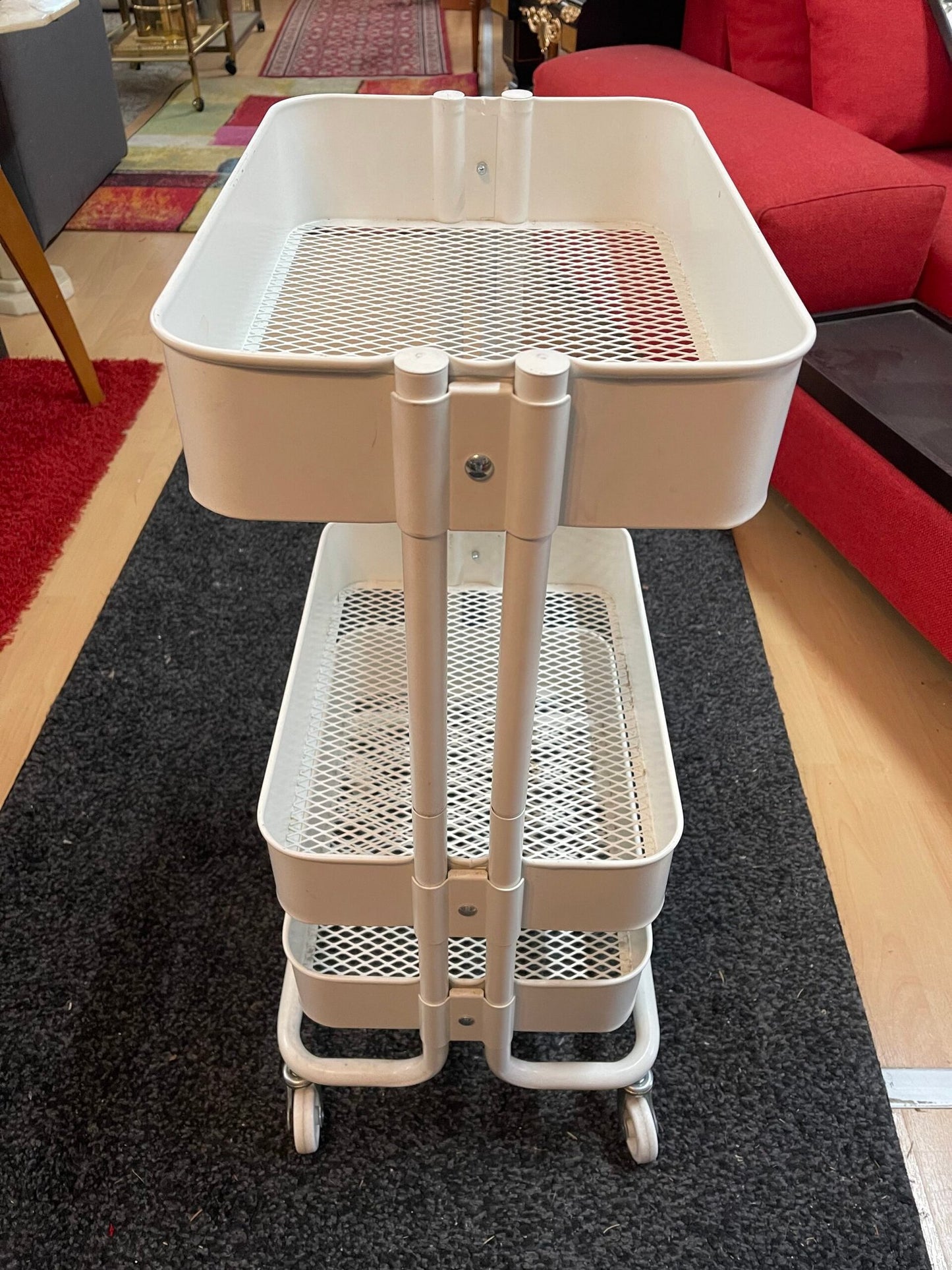 Carrello portaoggetti bianco