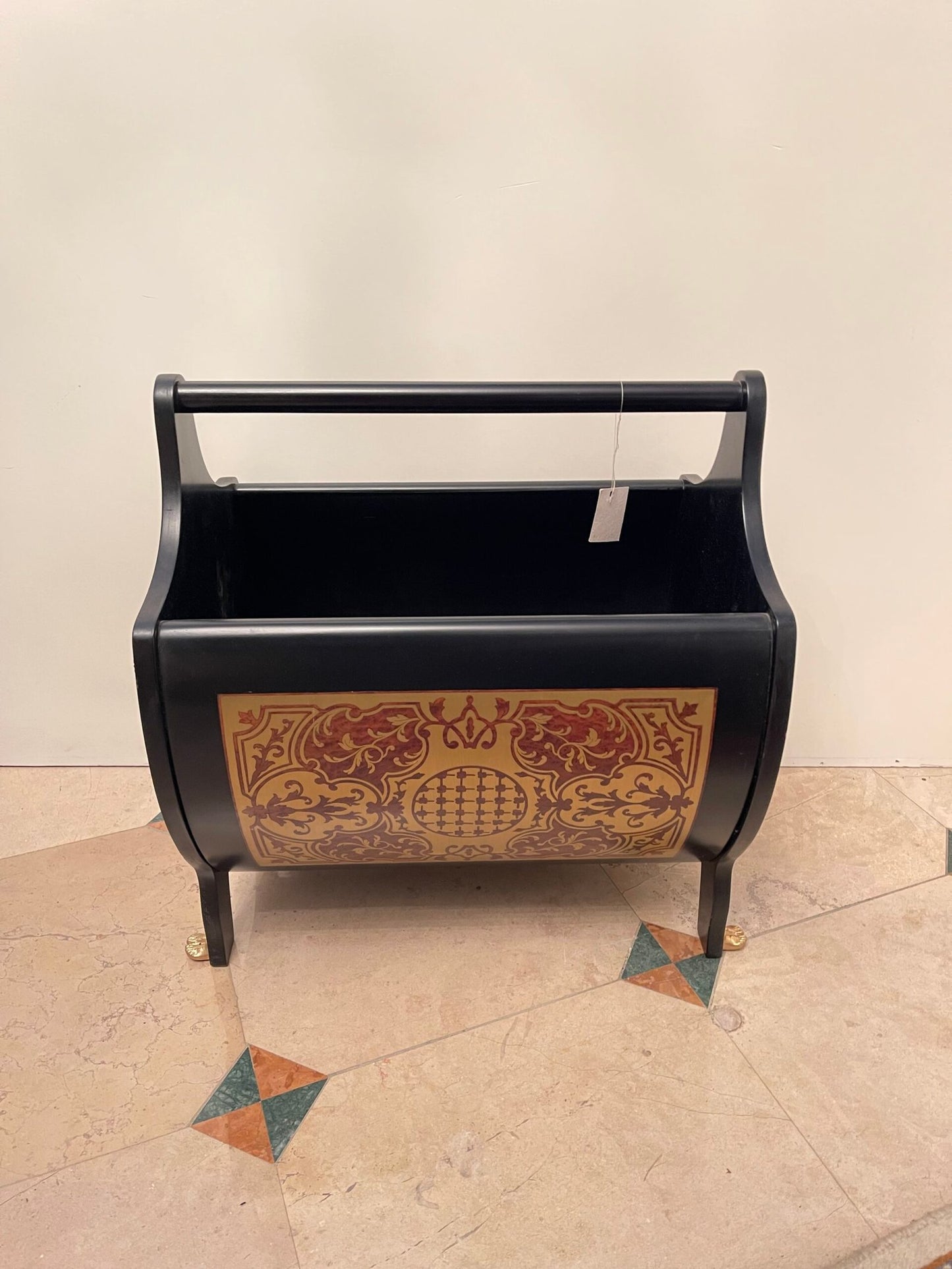 Portariviste in legno da salotto stile versailles anni '70