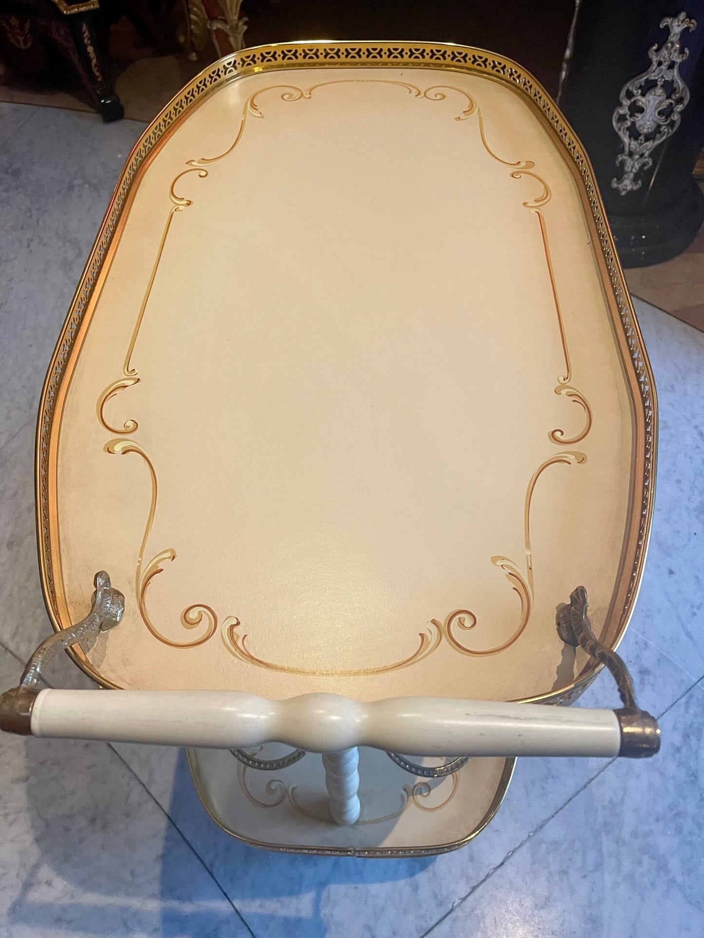 Carrello Portavivande Dolce stile Rococò