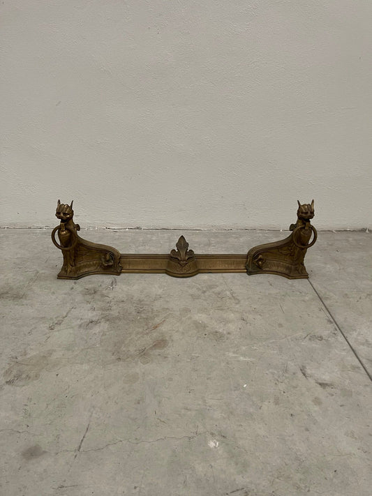 Antico Parafuoco in ottone stile imperio XIX secolo italiano