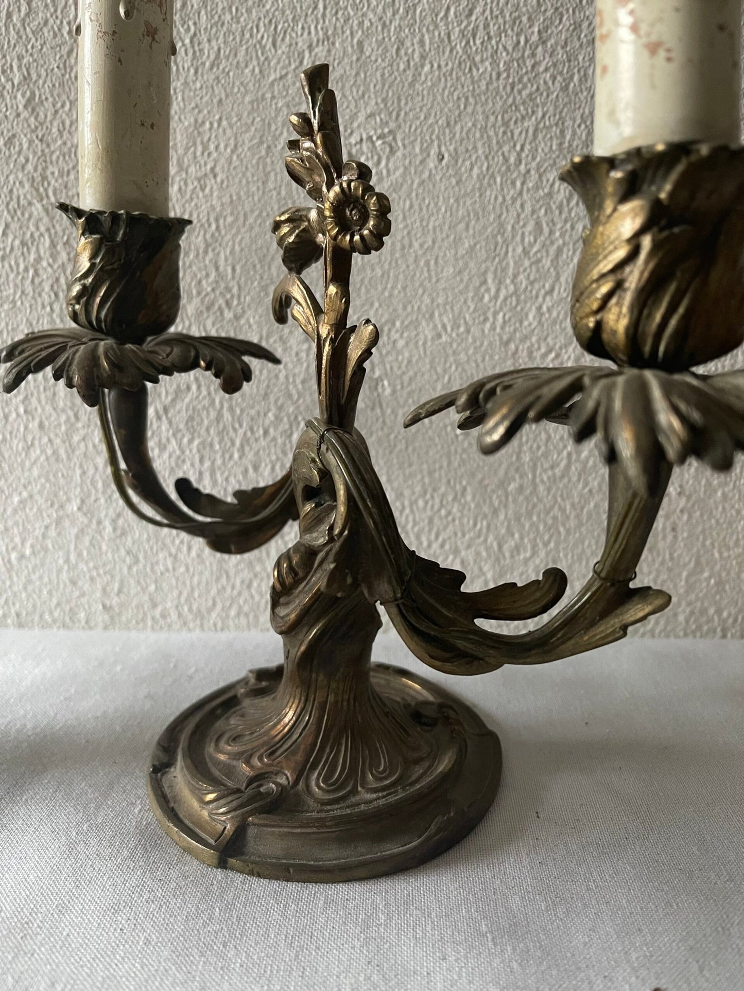 Coppia di Candelabri "Fogliami Barocchi"