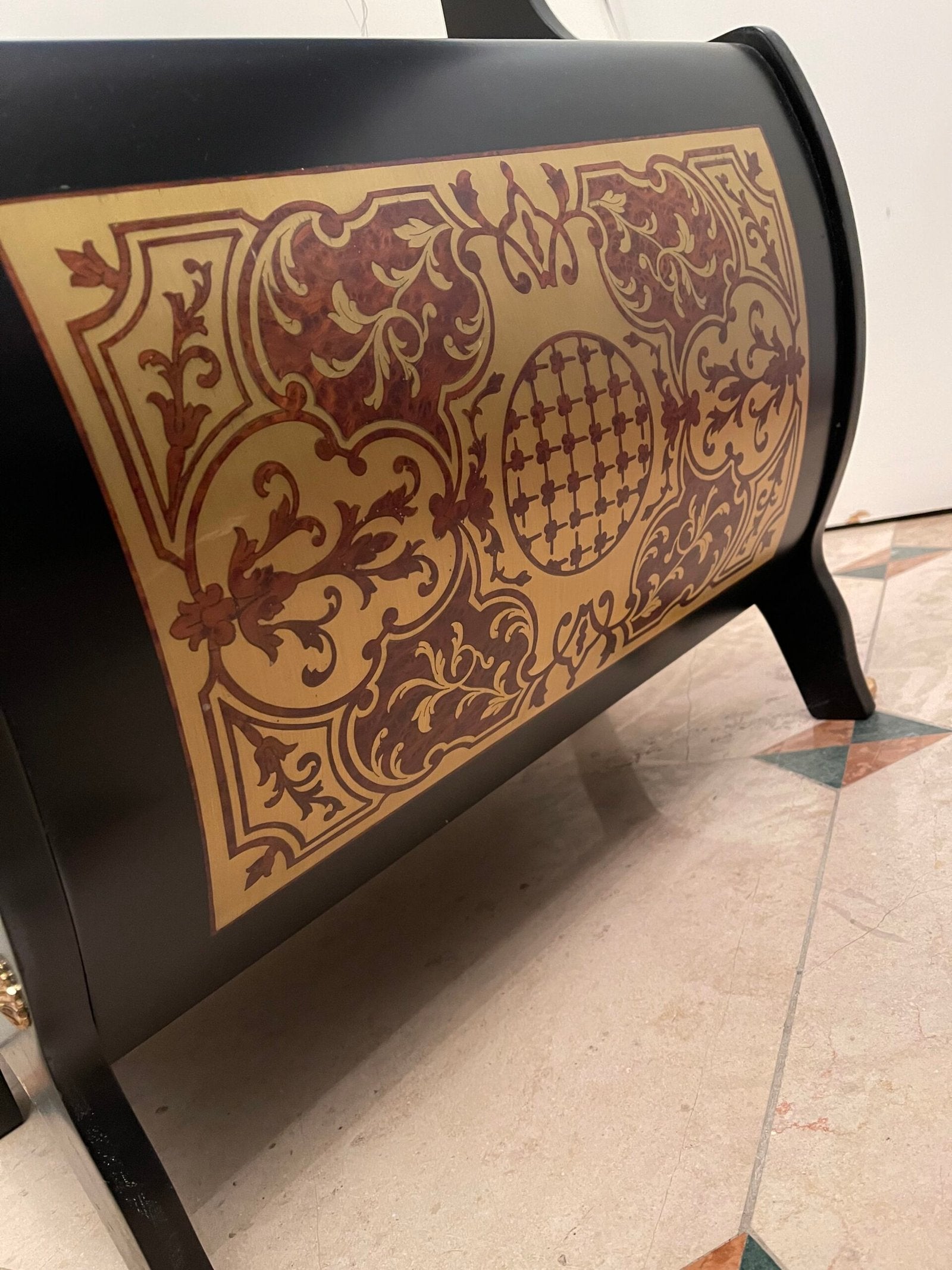 Portariviste in legno da salotto stile versailles anni '70