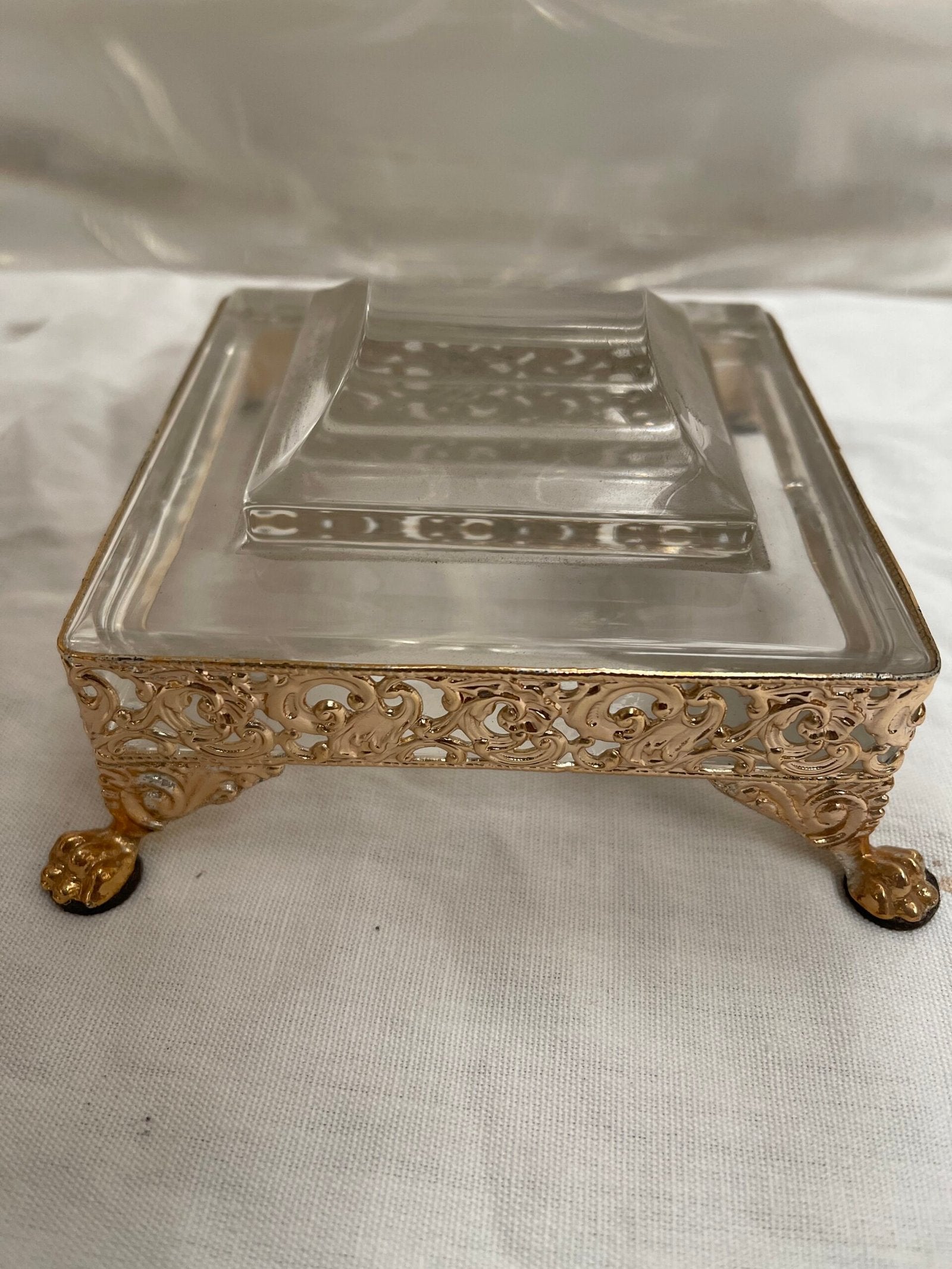 Centrotavola/Bomboniera in Cristallo e Metallo