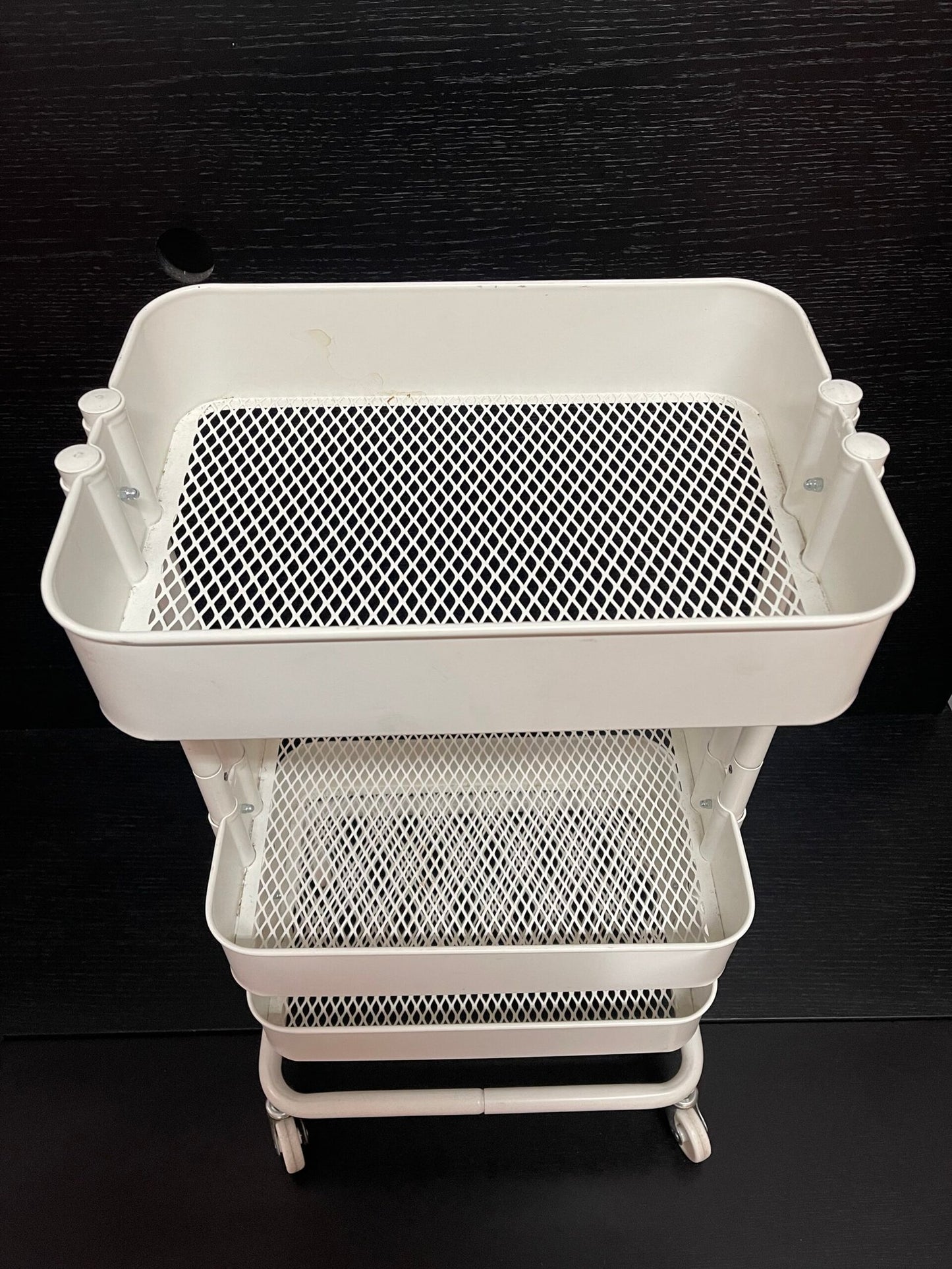 Carrello portaoggetti bianco