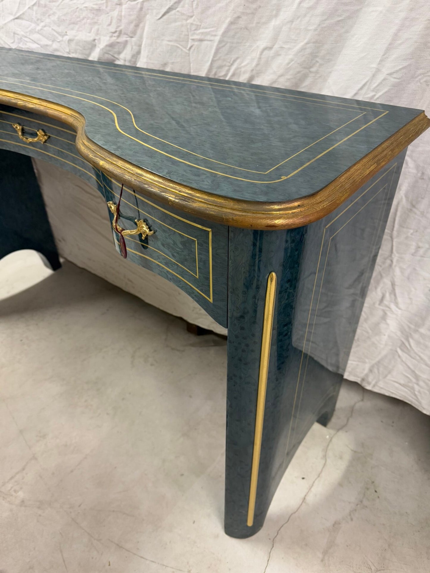 Consolle «Onda Reale Blu e Oro»