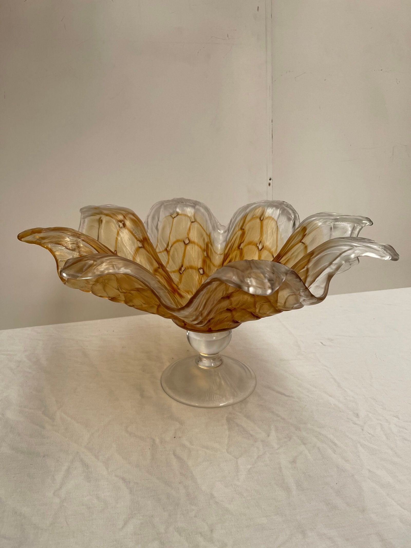 Centrotavola in vetro soffiato di Murano