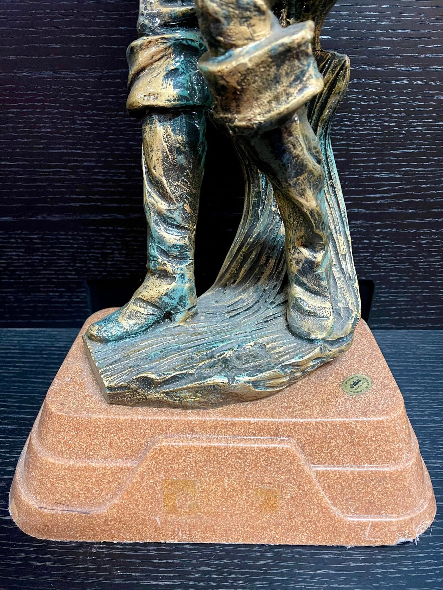 Statua "Il Pescatore" in Bronzo Patinato