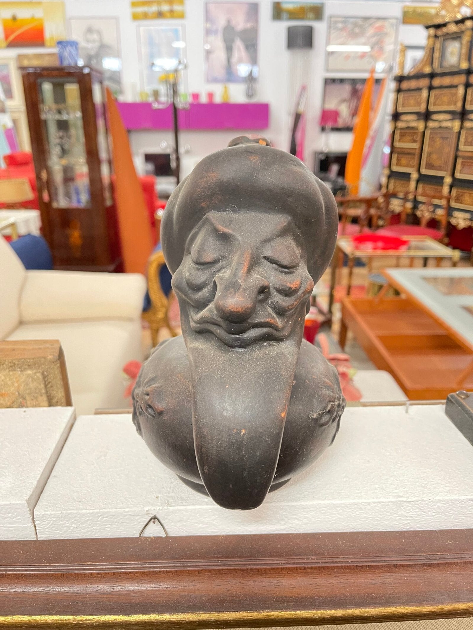 Scultura Rituale a Due Volti (Tipo Elegua)