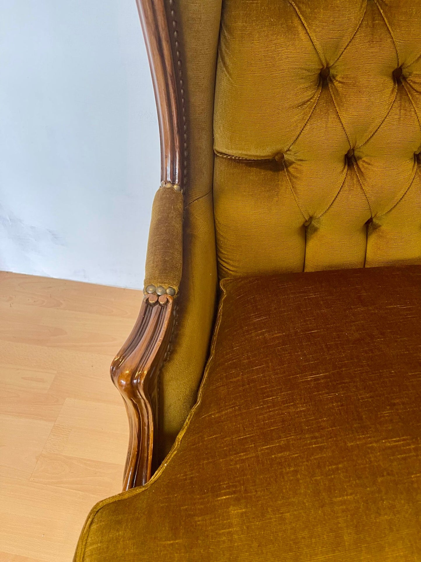 Poltrona Luigi XV in stile barocco