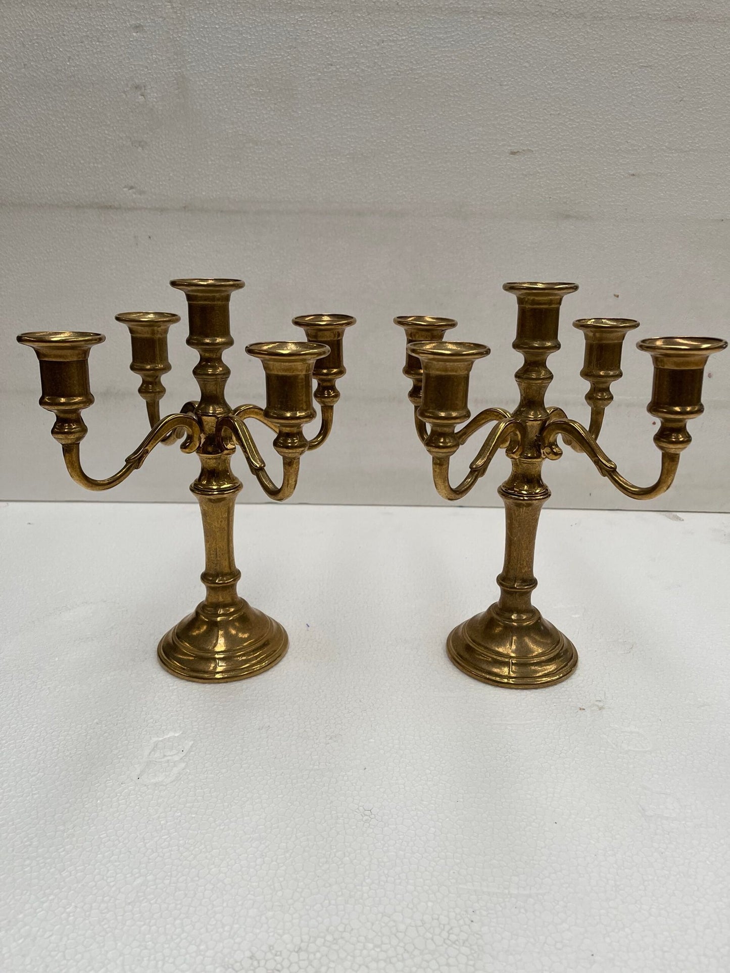 "Fiamme d'Oro" - Coppia di Candelabri d'Epoca