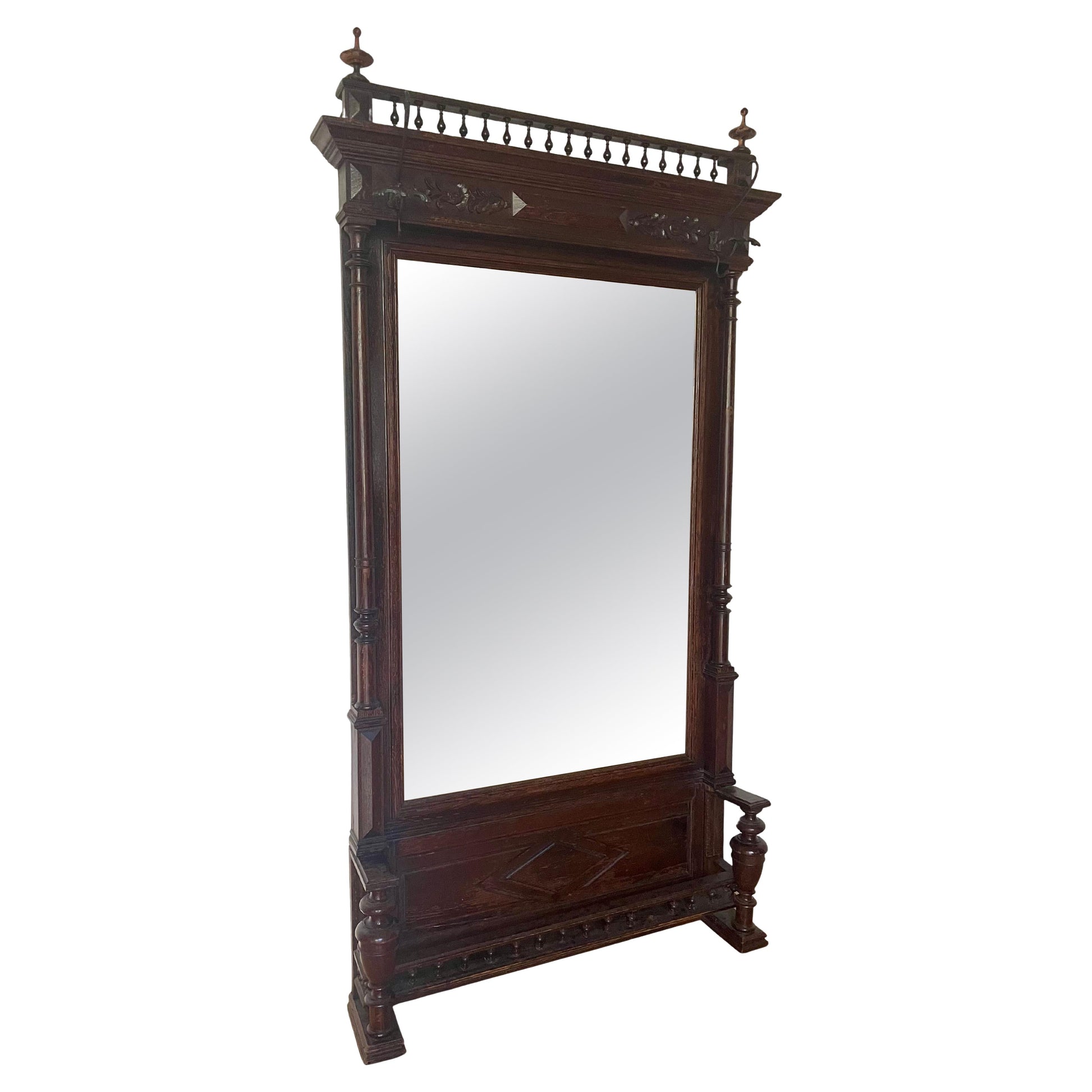 Antico specchio da camino italiano, XX secolo