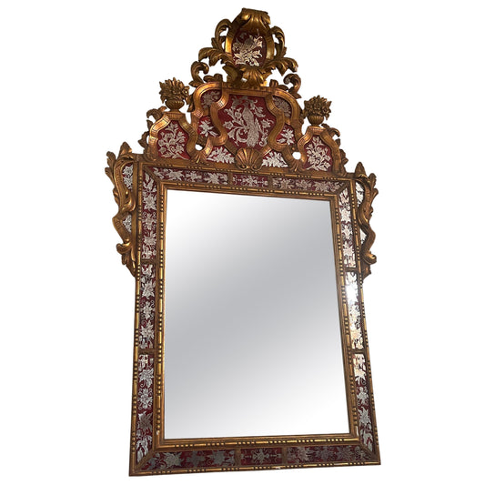 Specchio Antico con Cornice Dorata in Stile Barocco - Eleganza e Raffinatezza