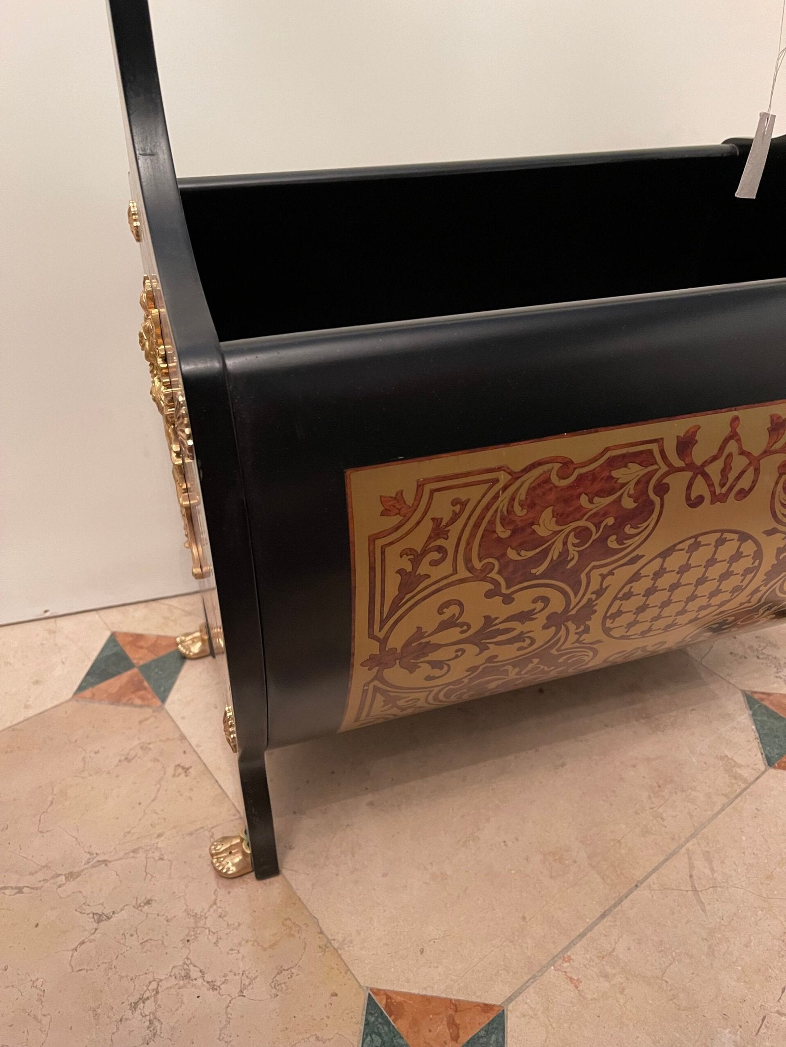 Portariviste in legno da salotto stile versailles anni '70