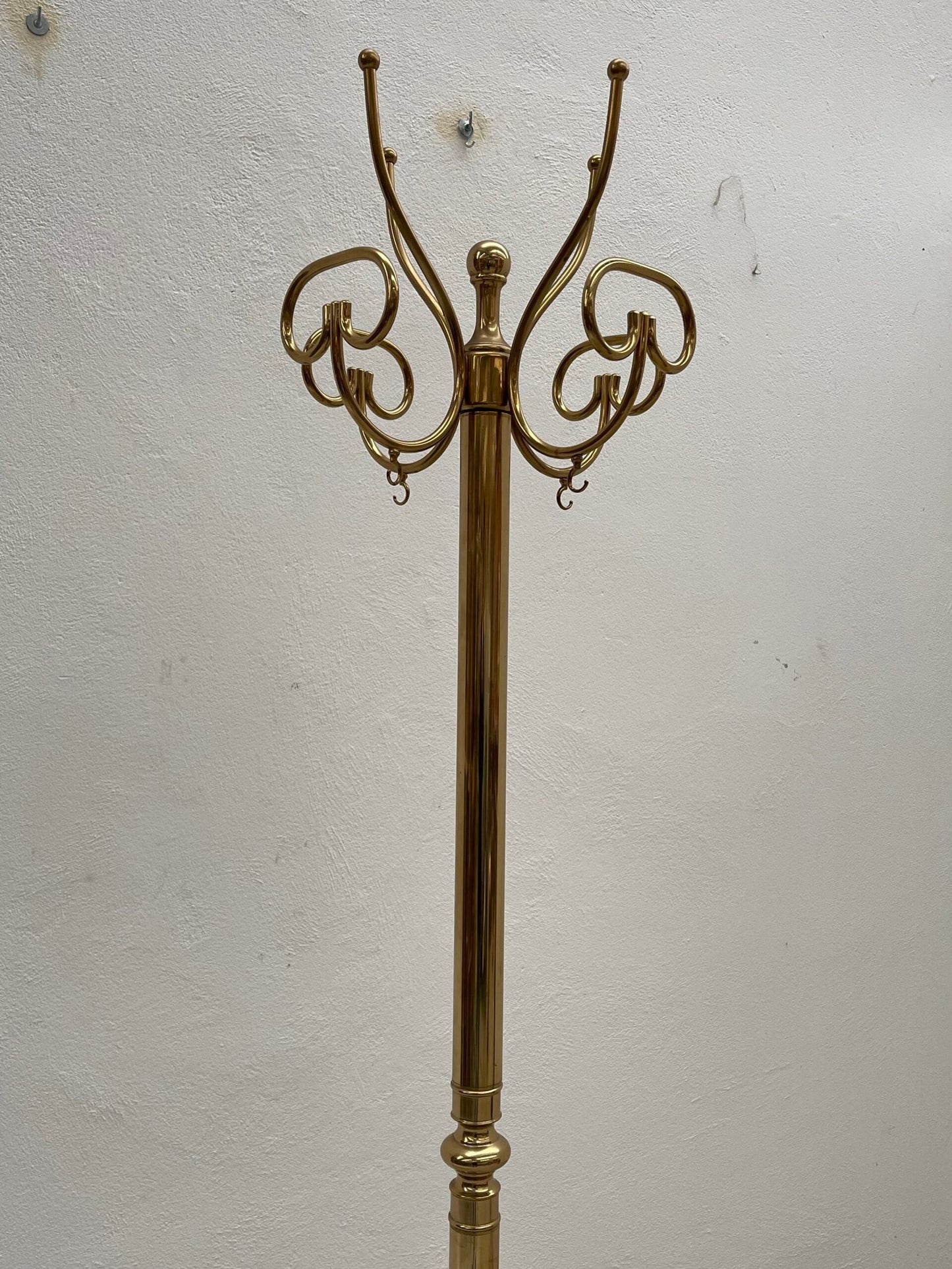 Appendiabiti di lusso in ottone dortato italiano anni '70