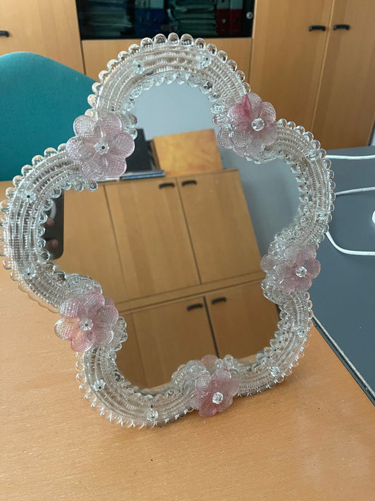 Specchio Decorativo con Fiori