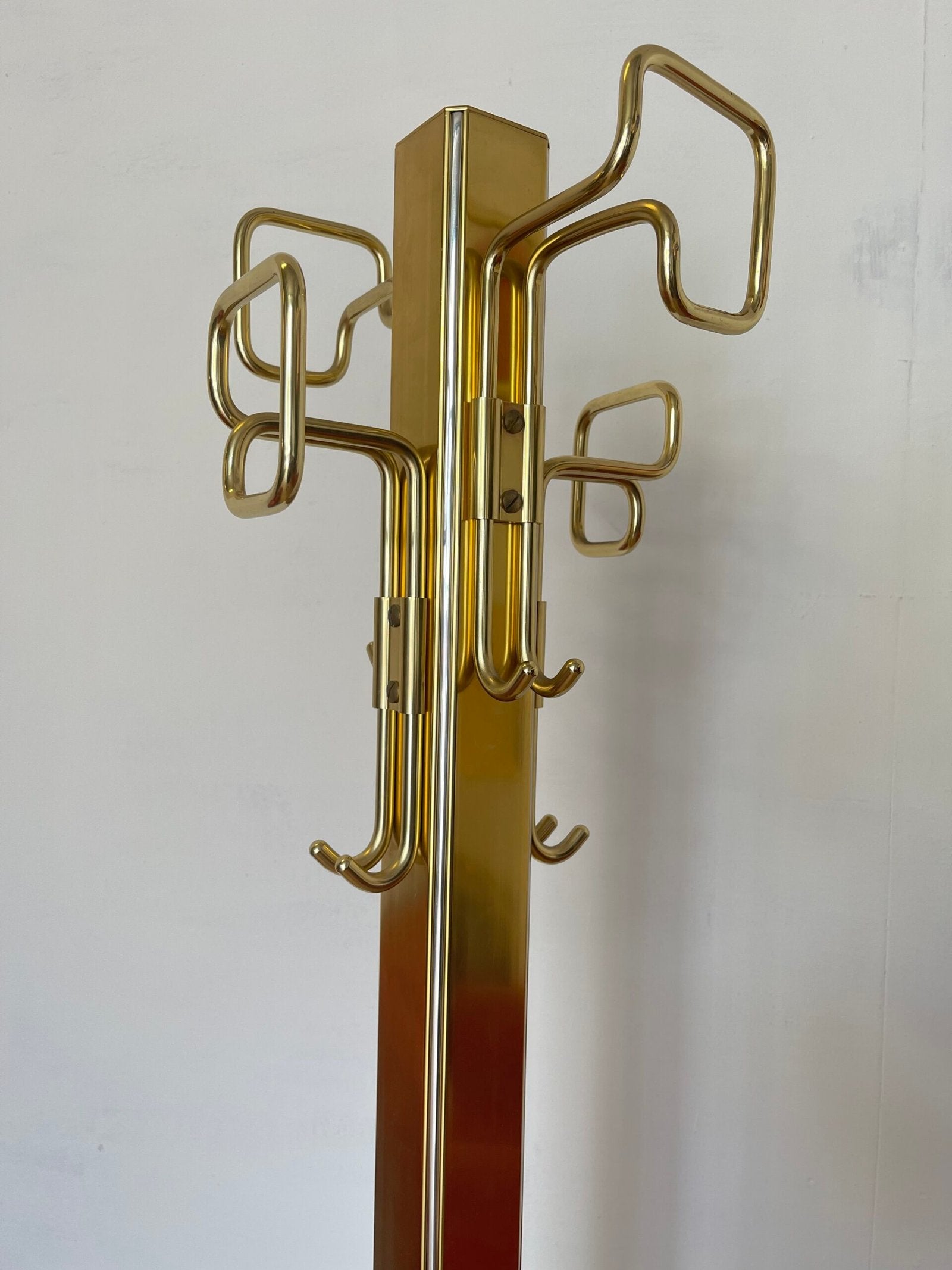 Appendiabiti in ottone vintage stile belga anni '70