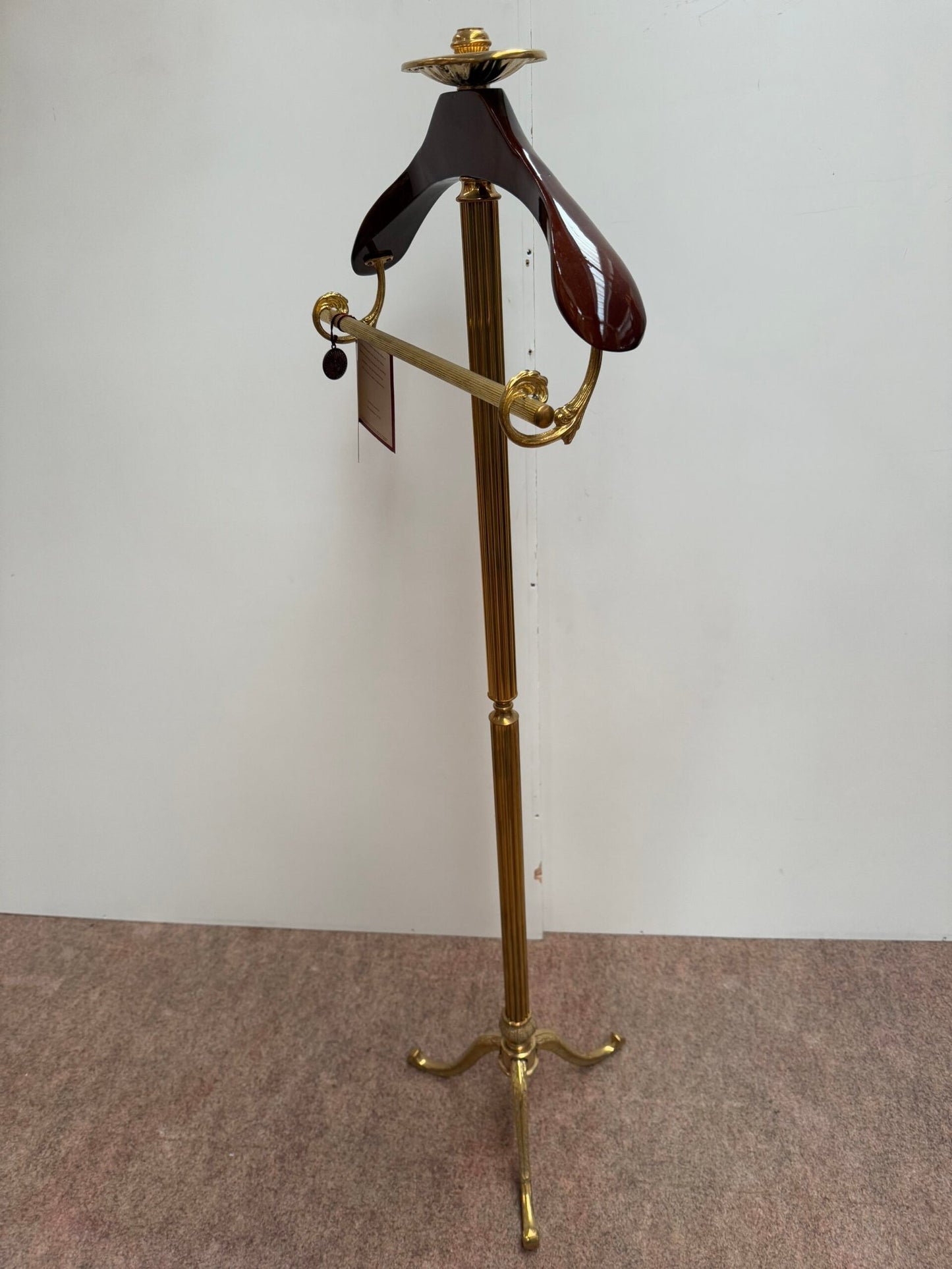 Appendiabiti di Lusso in Ottone e Legno