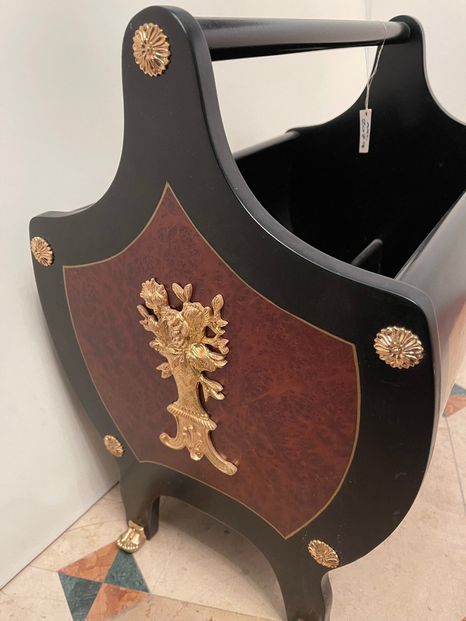 Portariviste in legno da salotto stile versailles anni '70