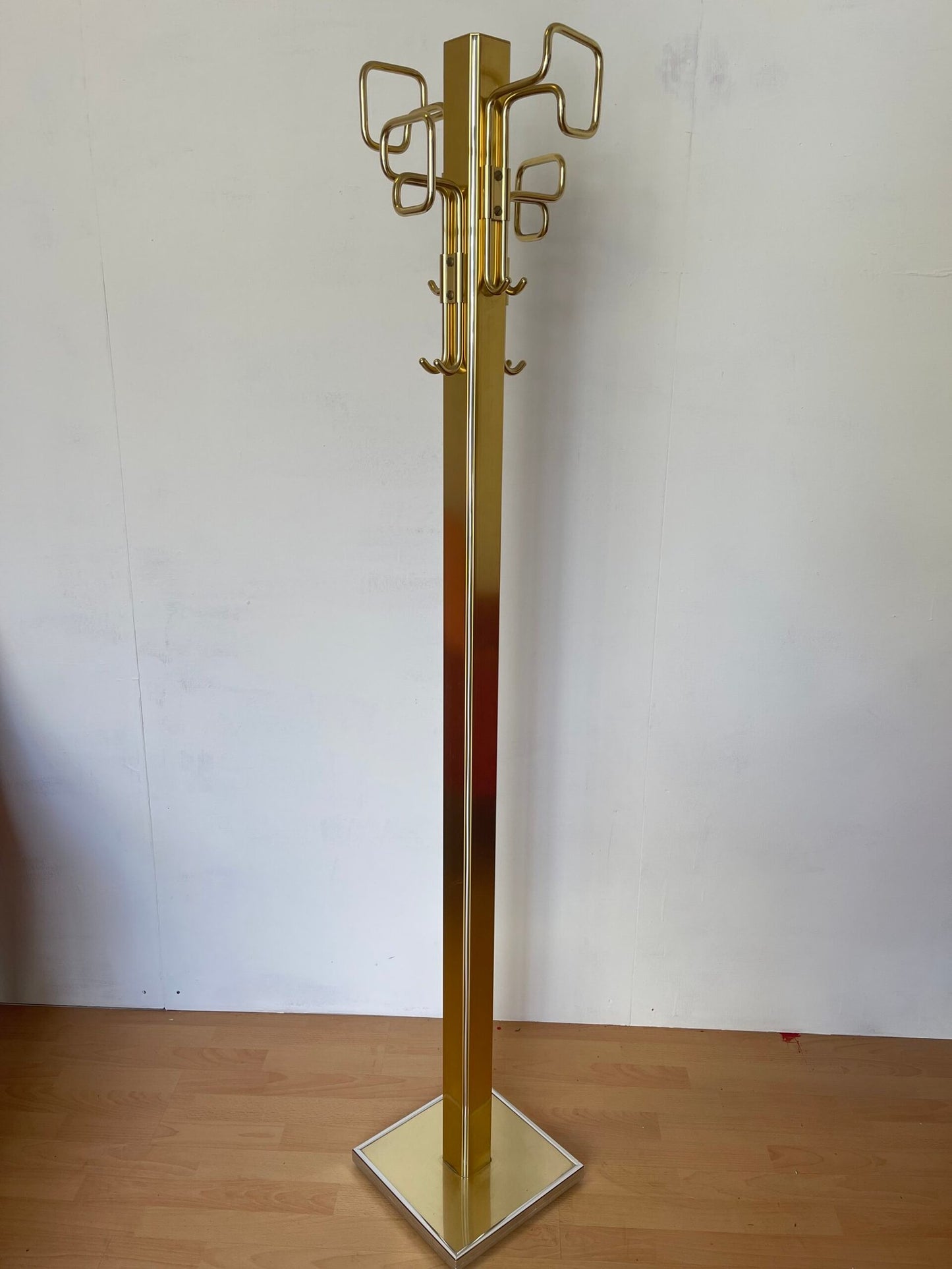 Appendiabiti in ottone vintage stile belga anni '70