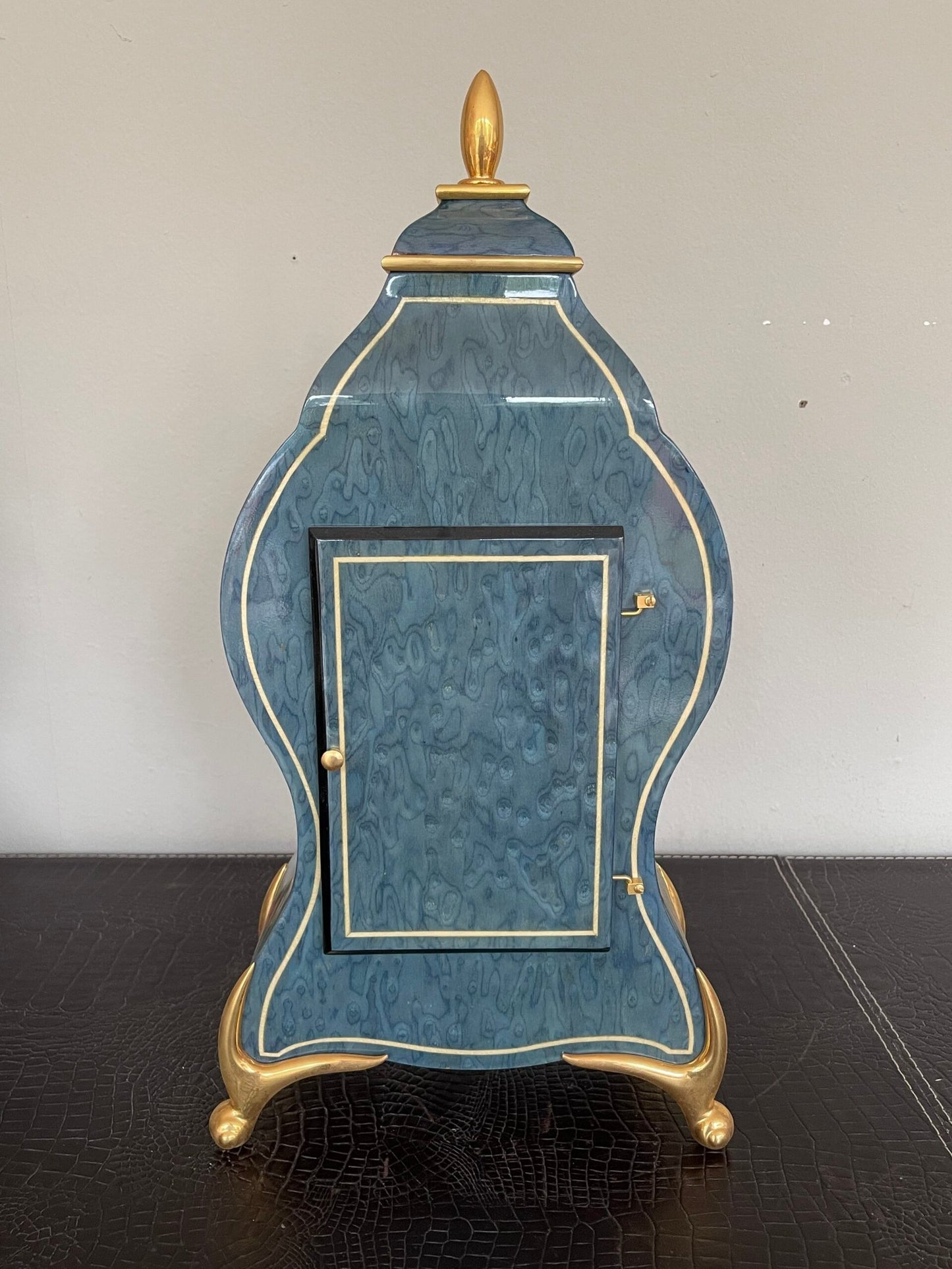 orologio da tavolo «Neuchatel» Con Pendolo e Decori Floreali