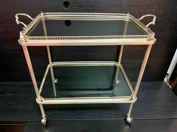 Carrello bar argentato
