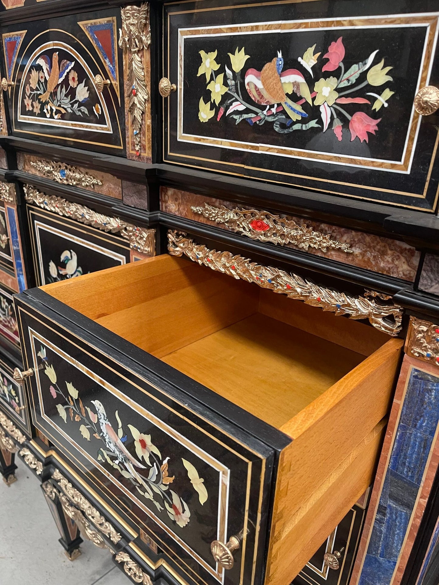 The badminton cabinet – Reproduction of the original, 20th century, Italy.