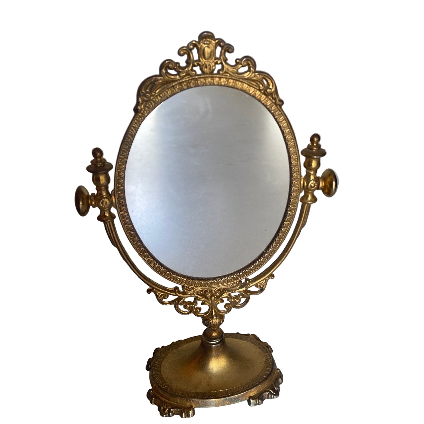 Specchio da toilette con cornice ornamentale