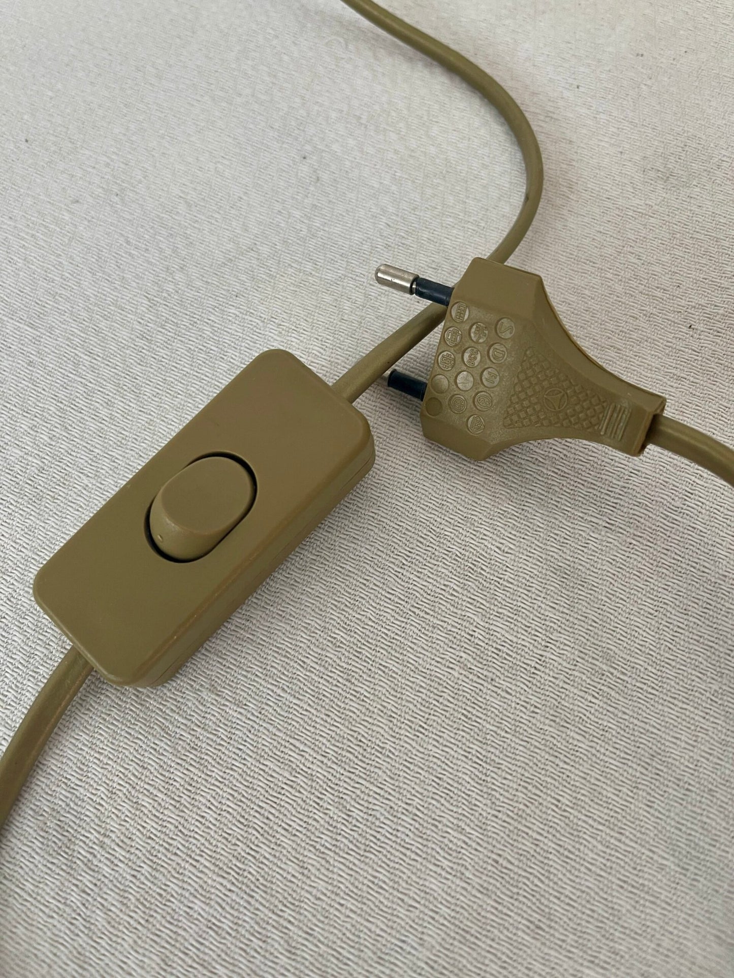 Coppia di lampade da Comodino Con Paralume Dipinto a Mano