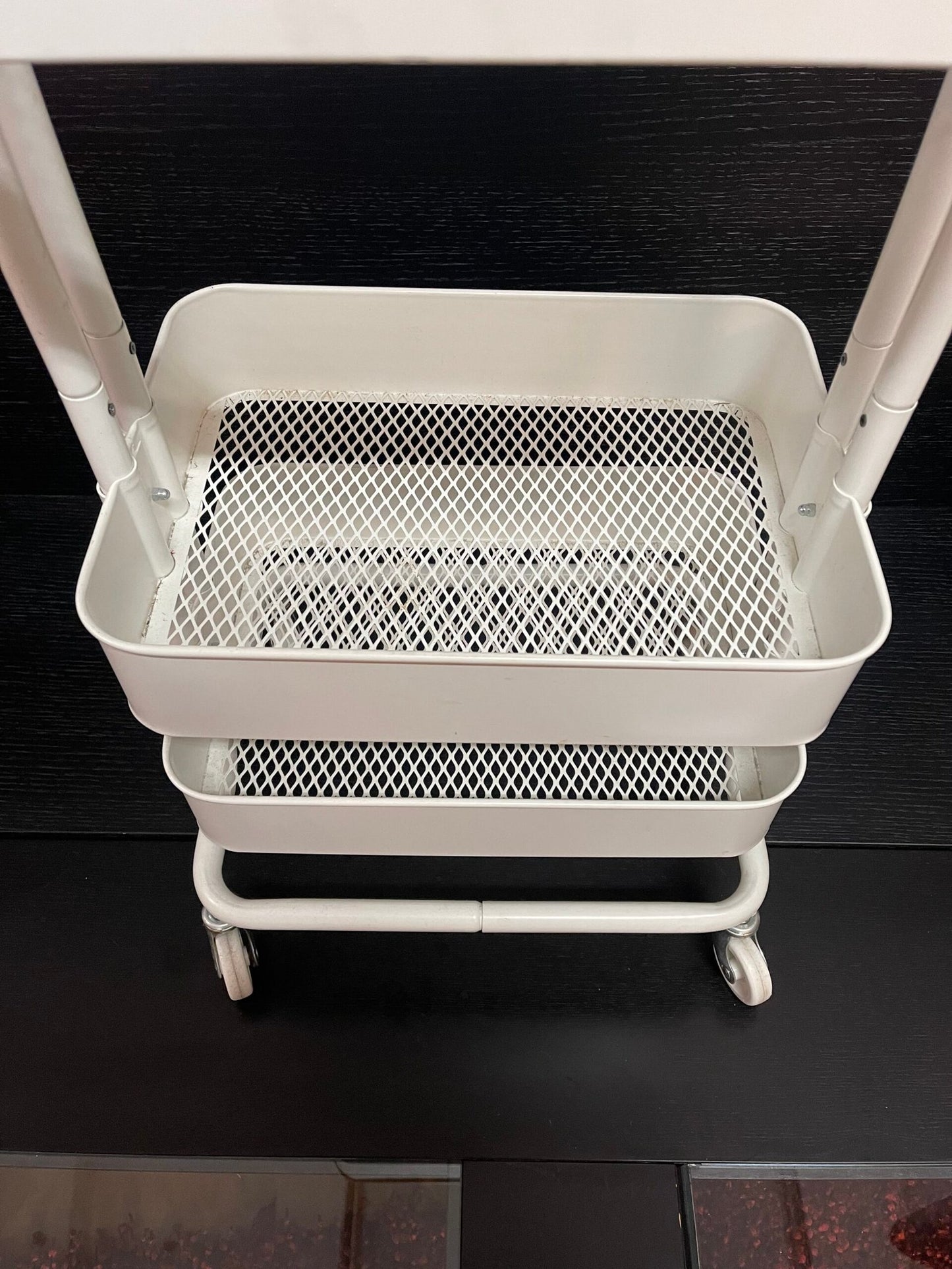 Carrello portaoggetti bianco