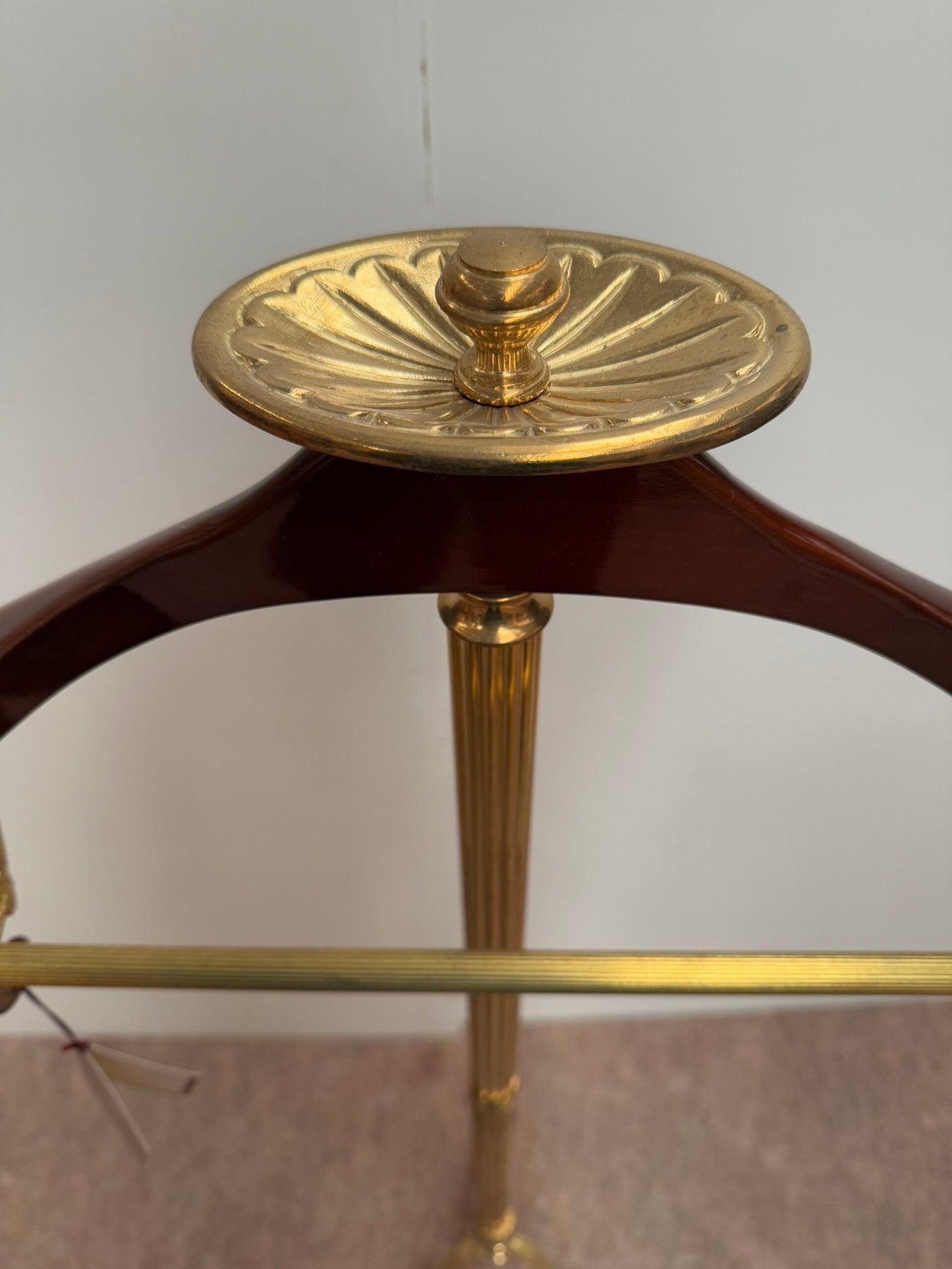 Appendiabiti di Lusso in Ottone e Legno