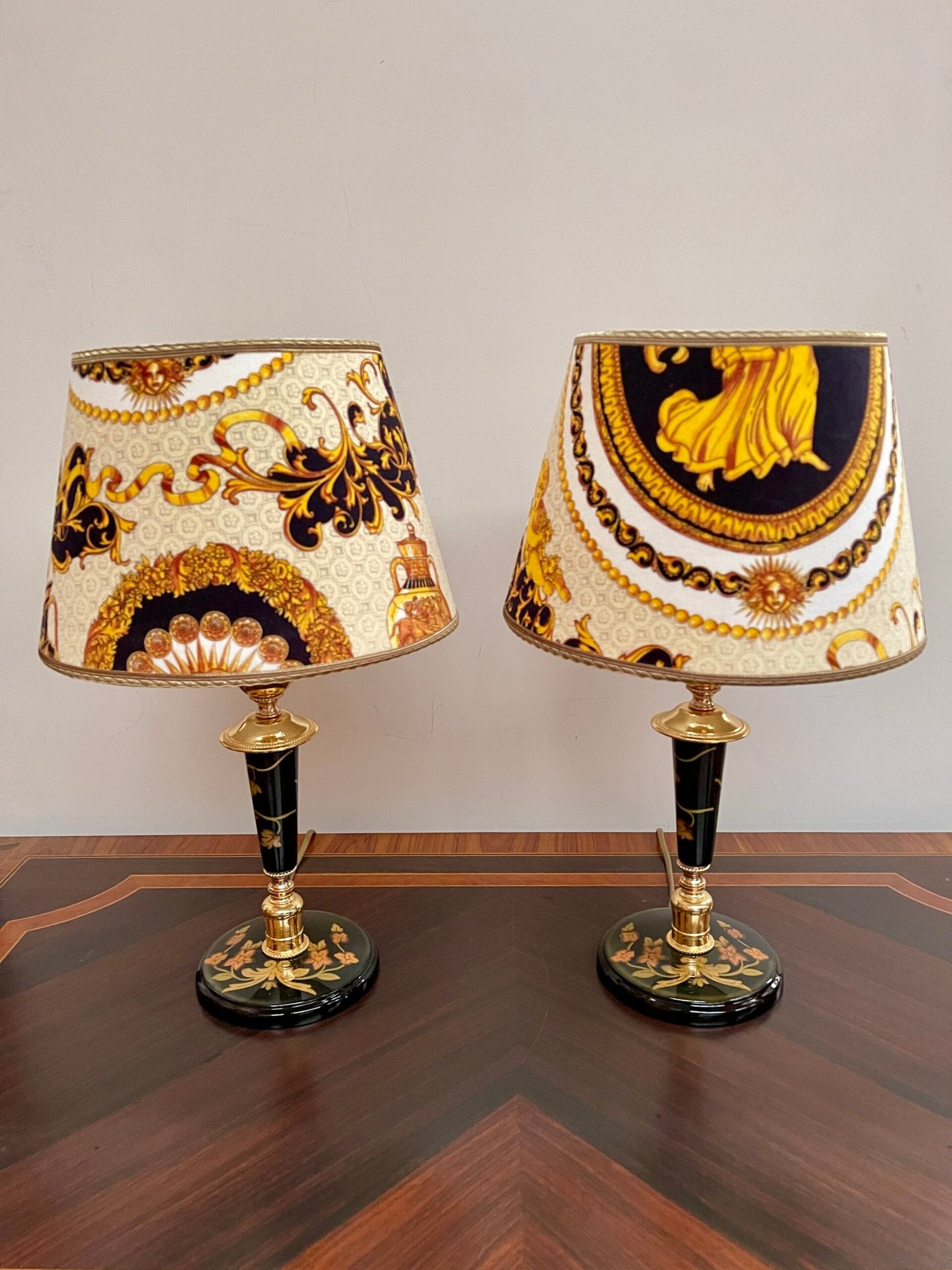 Coppia di lampade da tavolo stile Barocco - Design Elegante e Raffinato