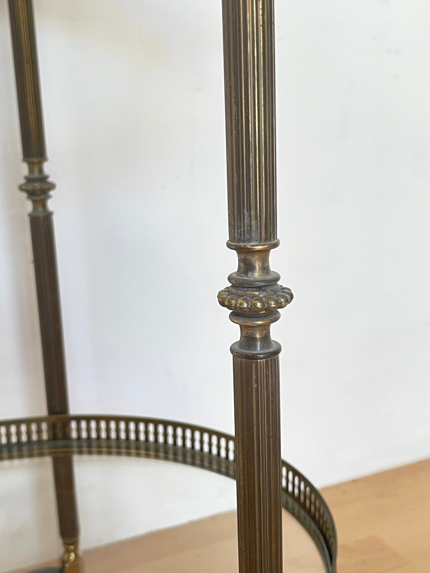 Carrello da Servizio vintage in Ottone e Vetro - Stile Neoclassico Anni '50