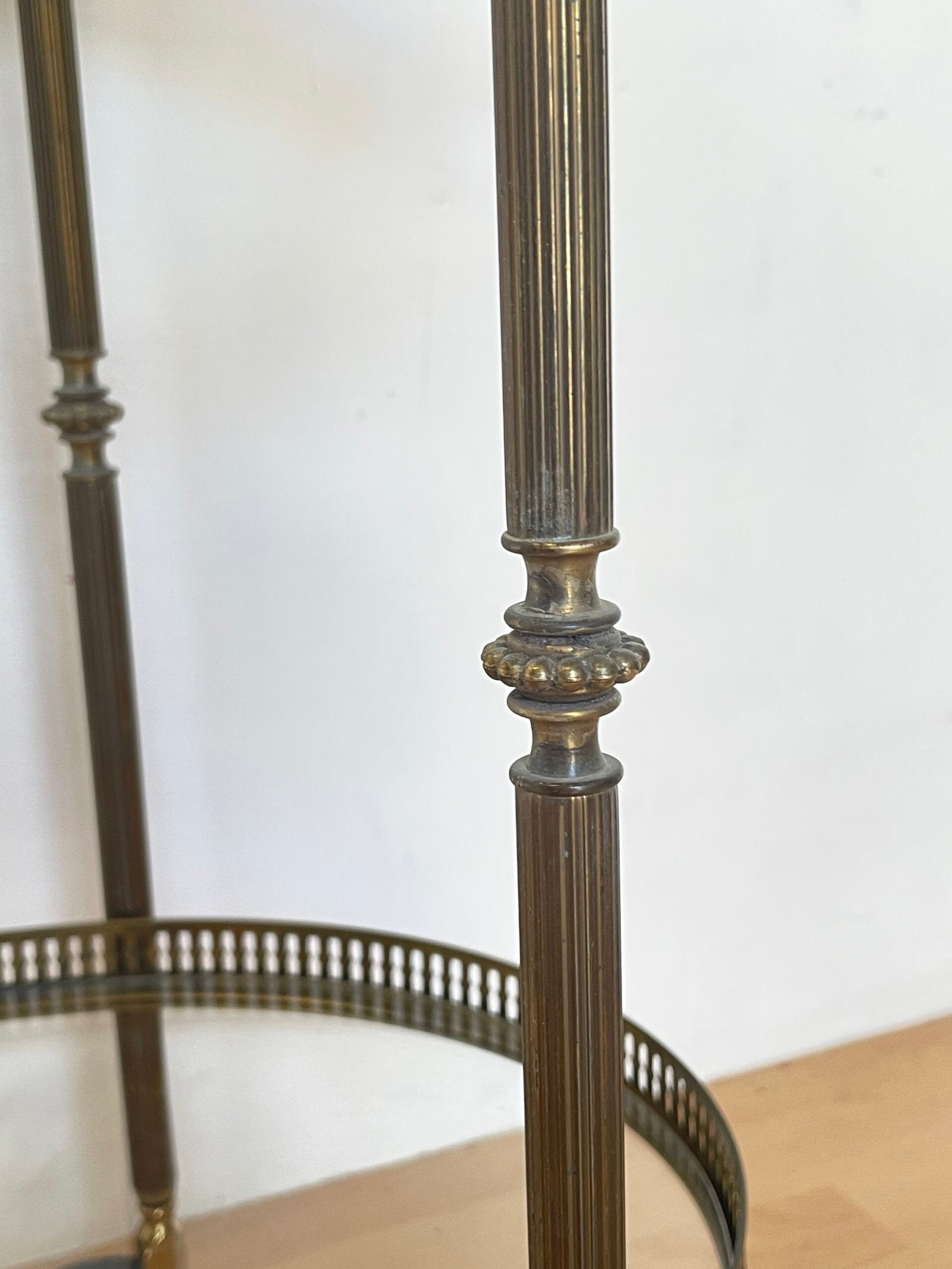 Carrello da Servizio vintage in Ottone e Vetro - Stile Neoclassico Anni '50