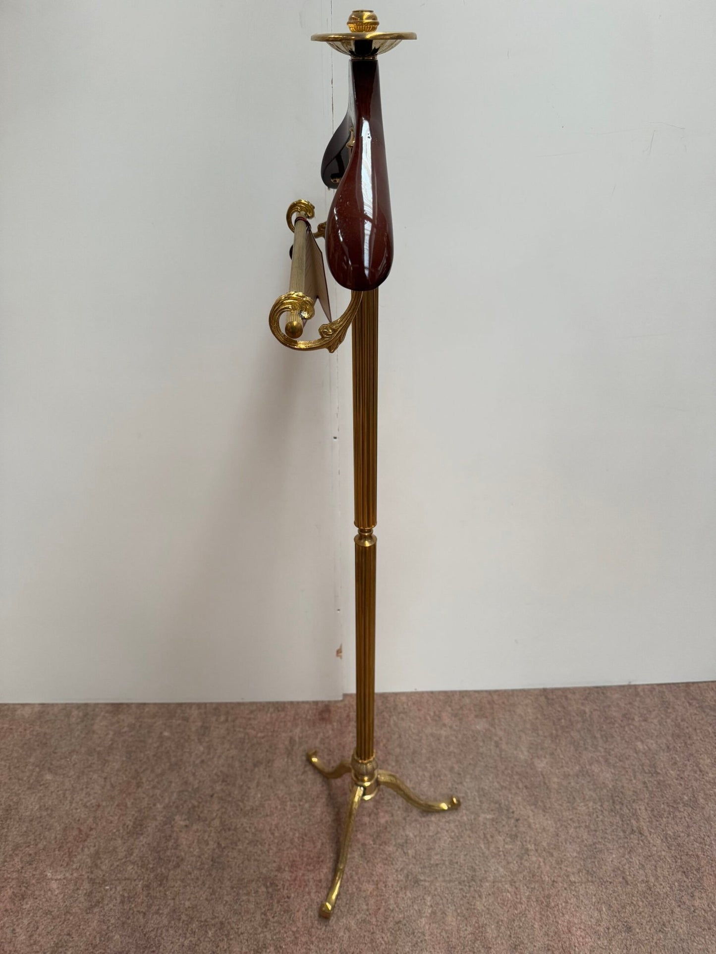 Appendiabiti di Lusso in Ottone e Legno