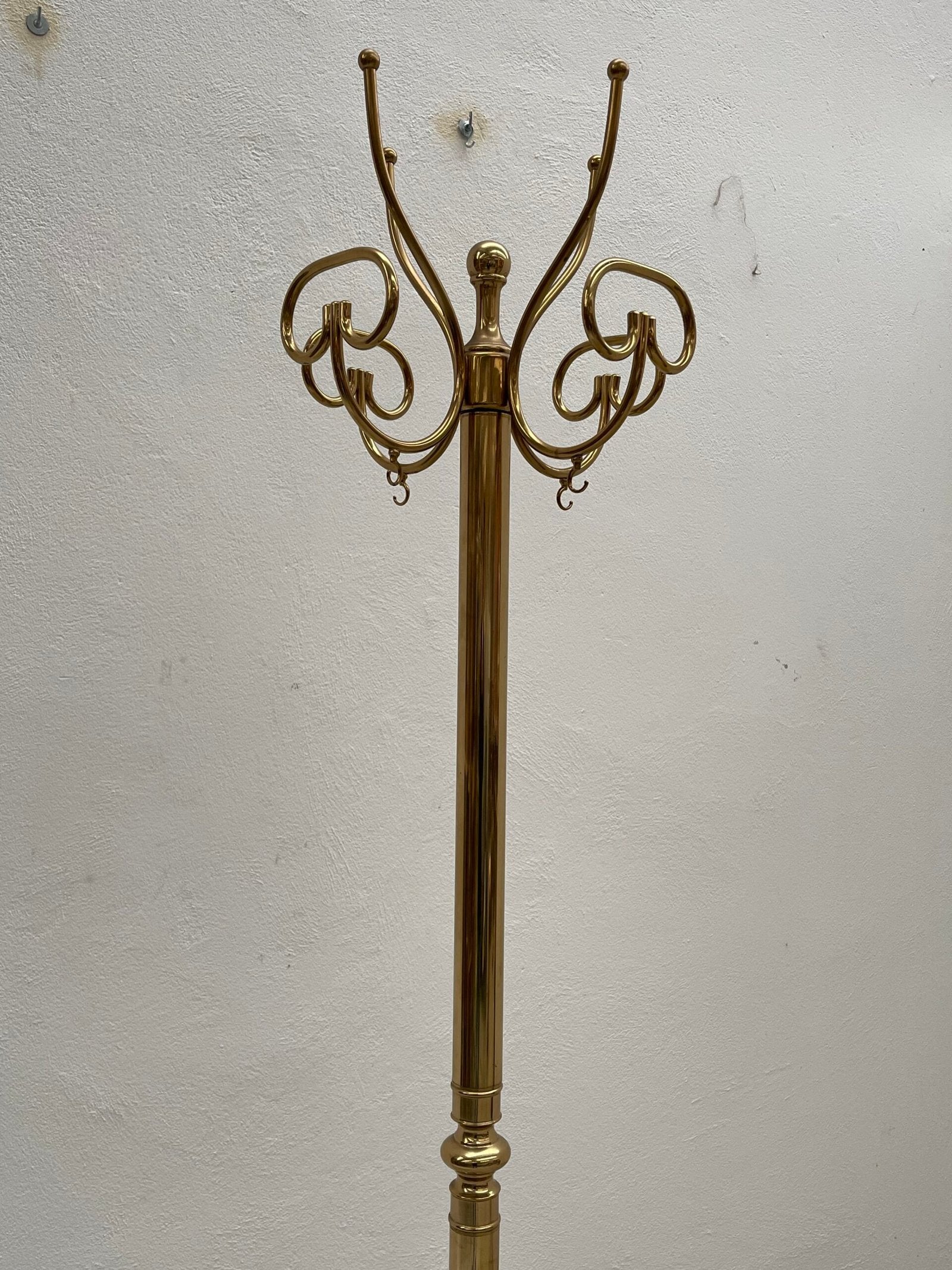 Appendiabiti di lusso in ottone dortato italiano anni '70