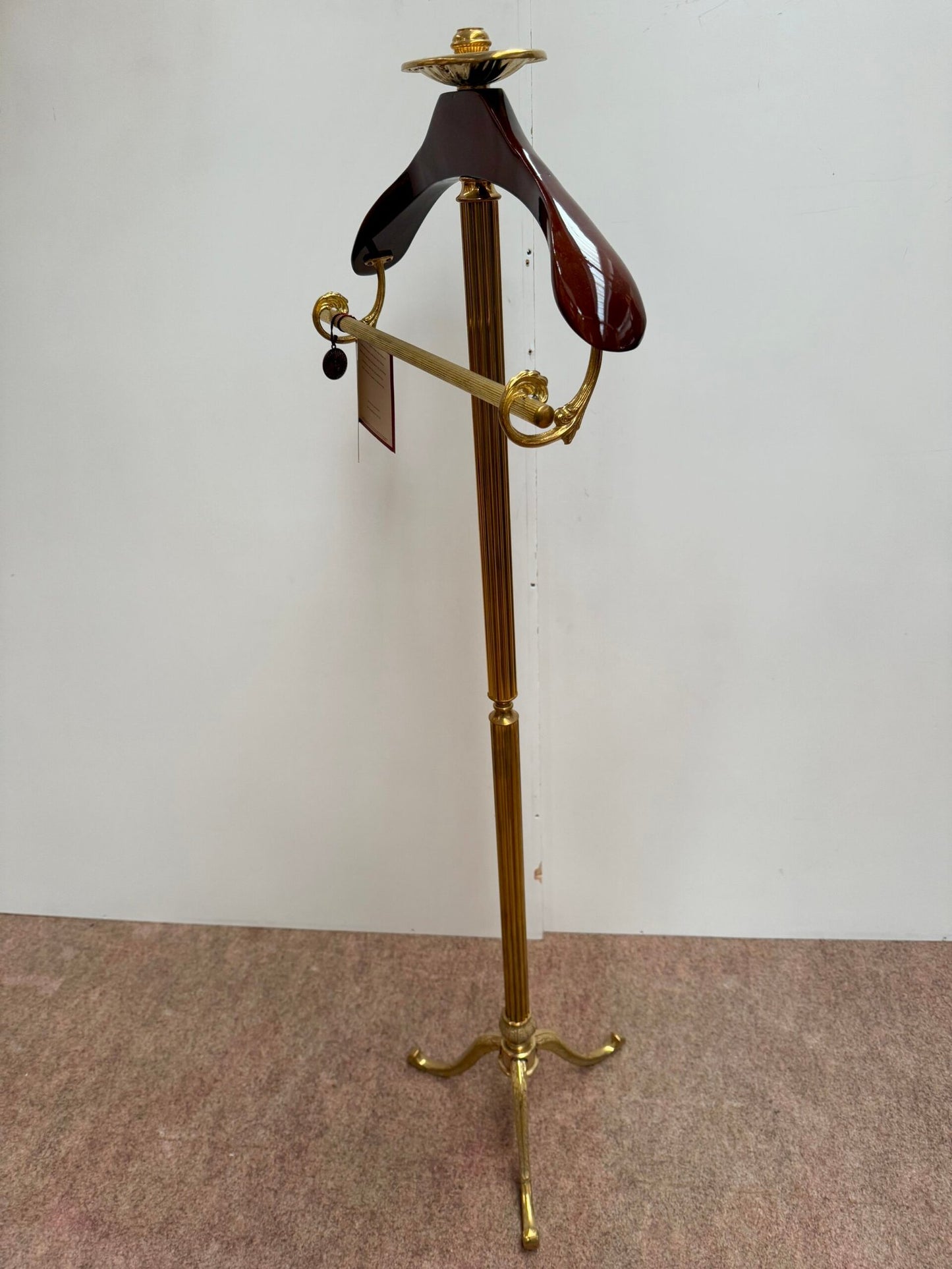 Appendiabiti di Lusso in Ottone e Legno