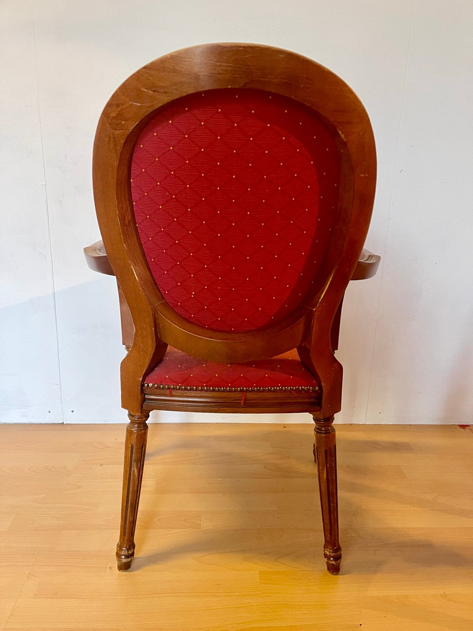 Colonnina d'appoggio vintage in legno massello