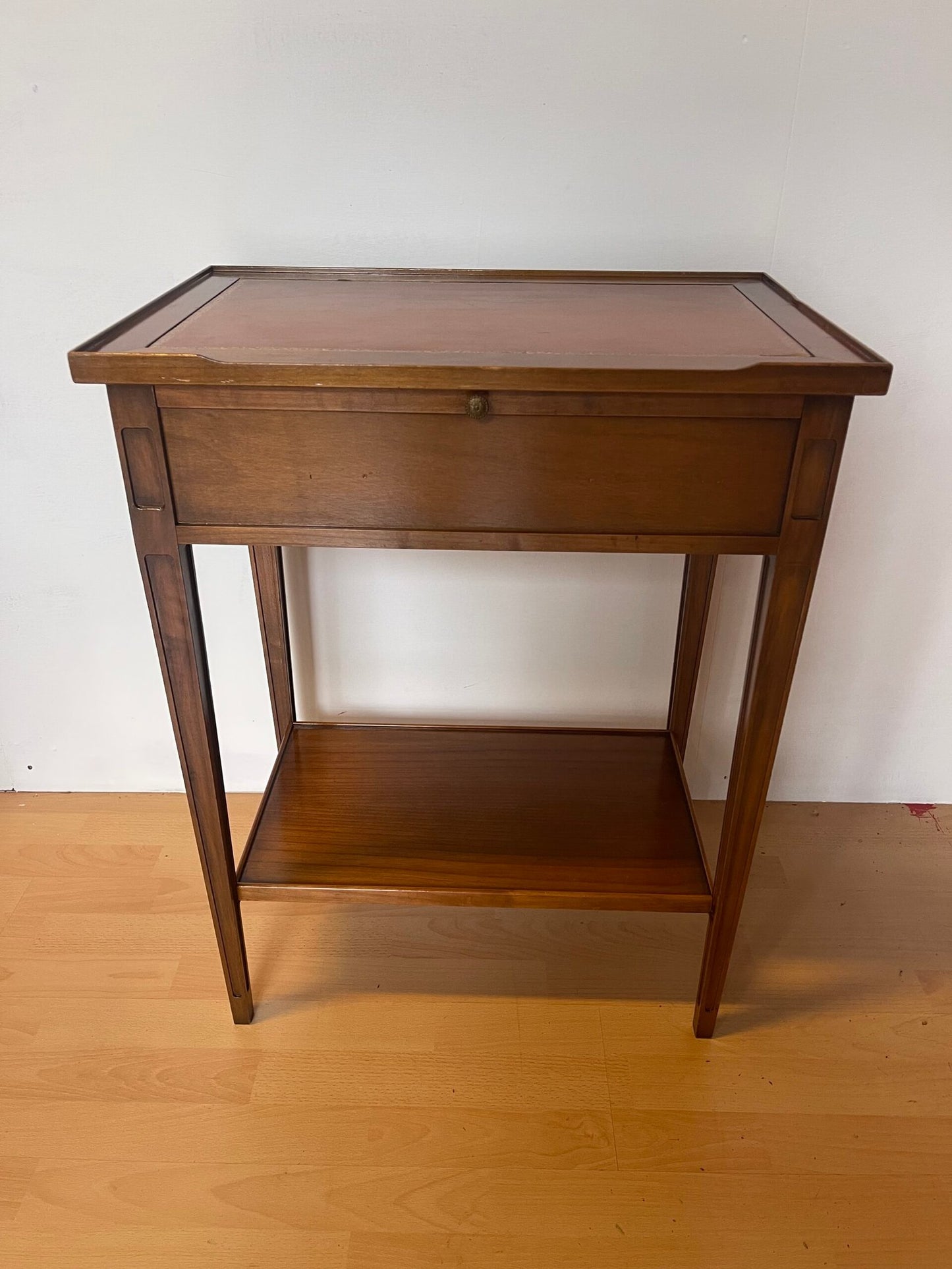 Consolle con piano in legno